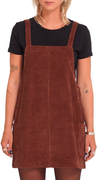 Power Chord Dress Tobacco Brown + Volcom