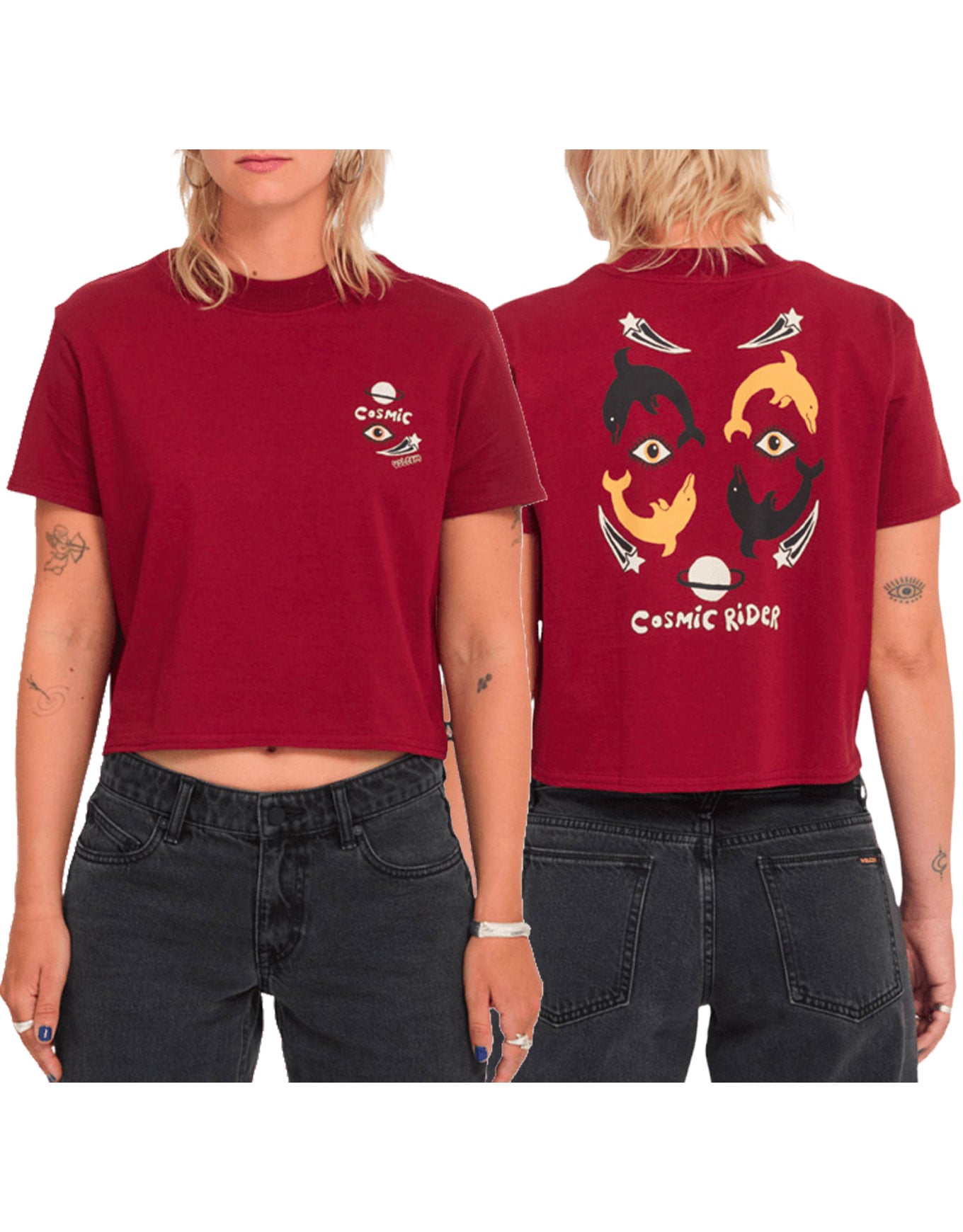 Fa Ozzy SS Tee 2 W Brick + Volcom