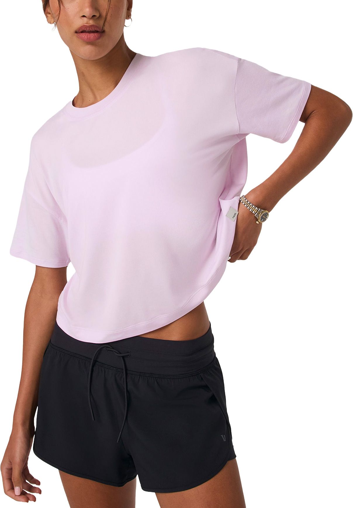 Energy Tee W Lilac Breeze Heather + Vuori