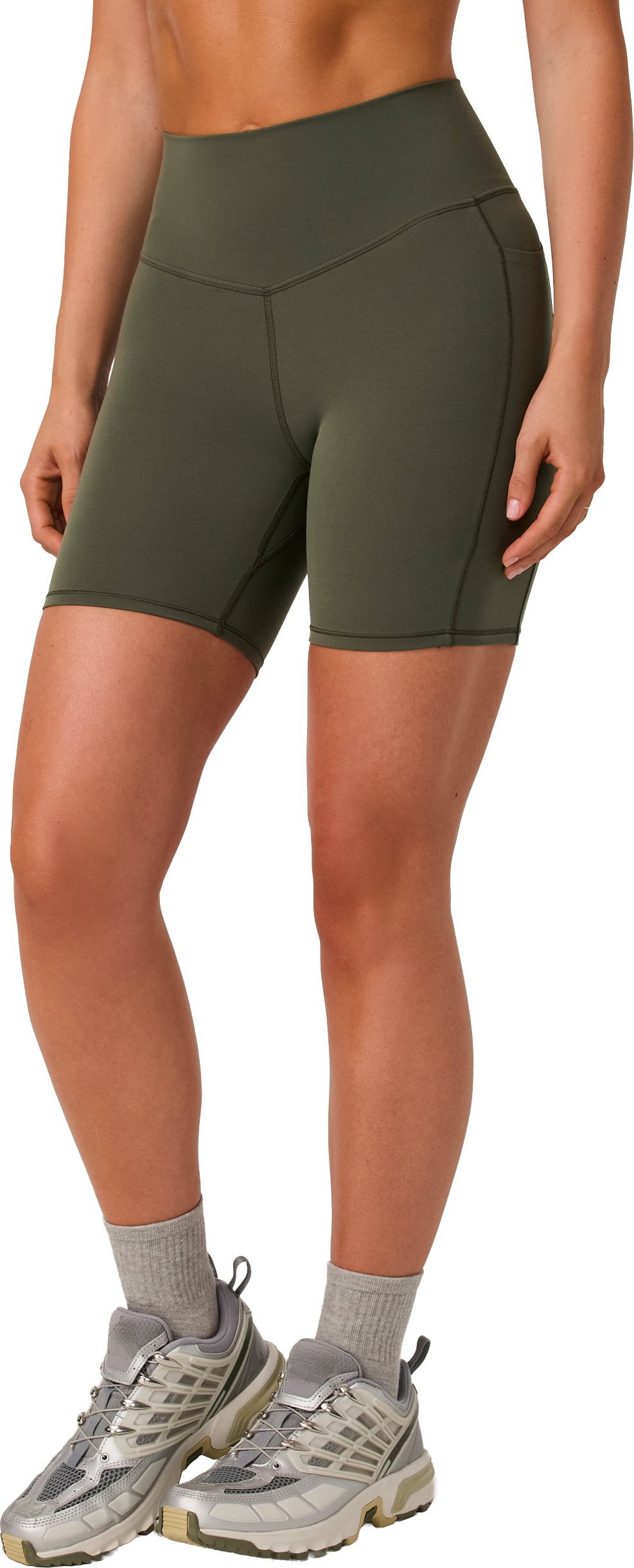 Vuori Alltheform Pocket Short 6" W Army