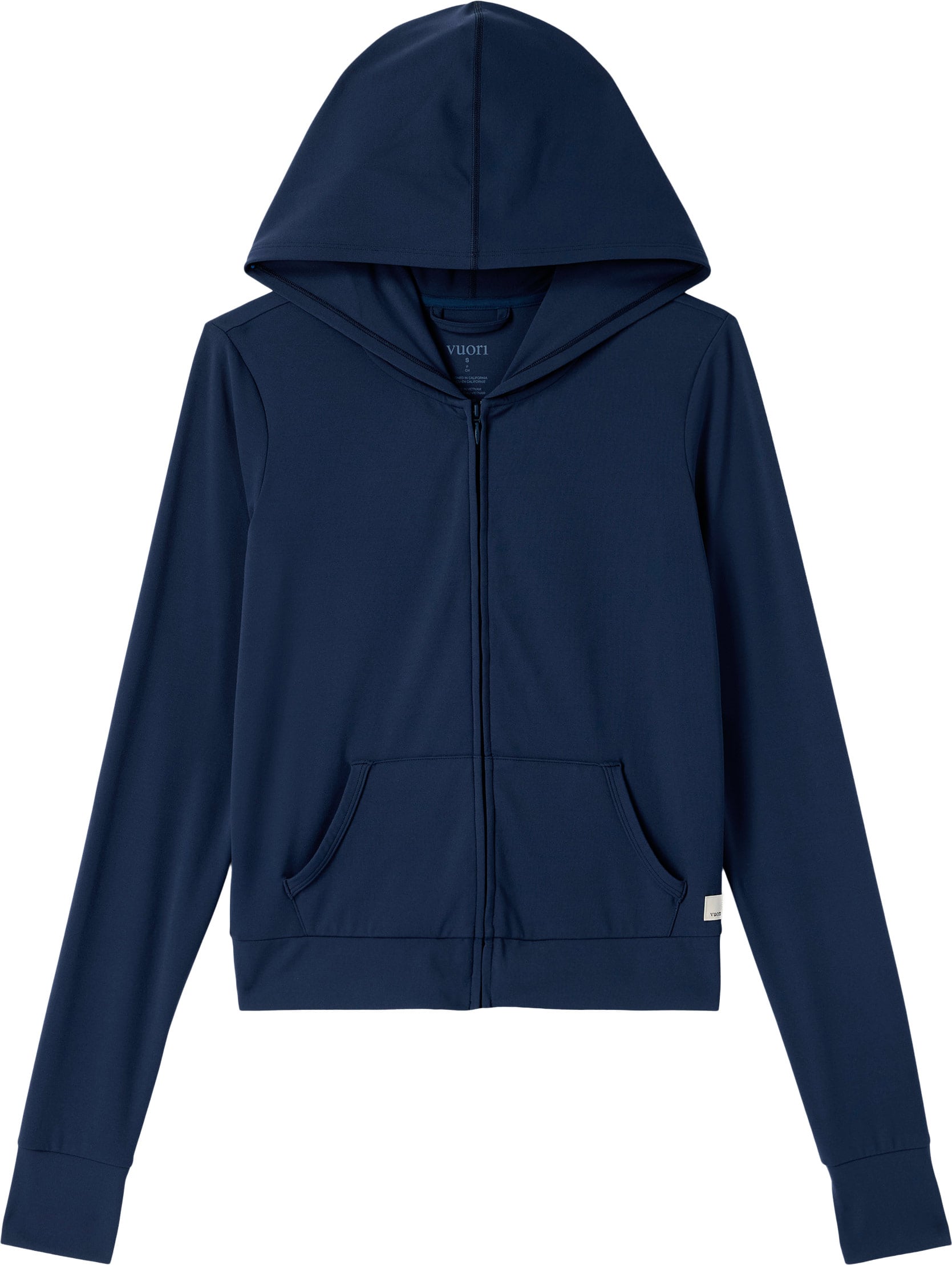 Vuori Allthefeels Mini FZ Hoodie W Blue Coast + Vuori