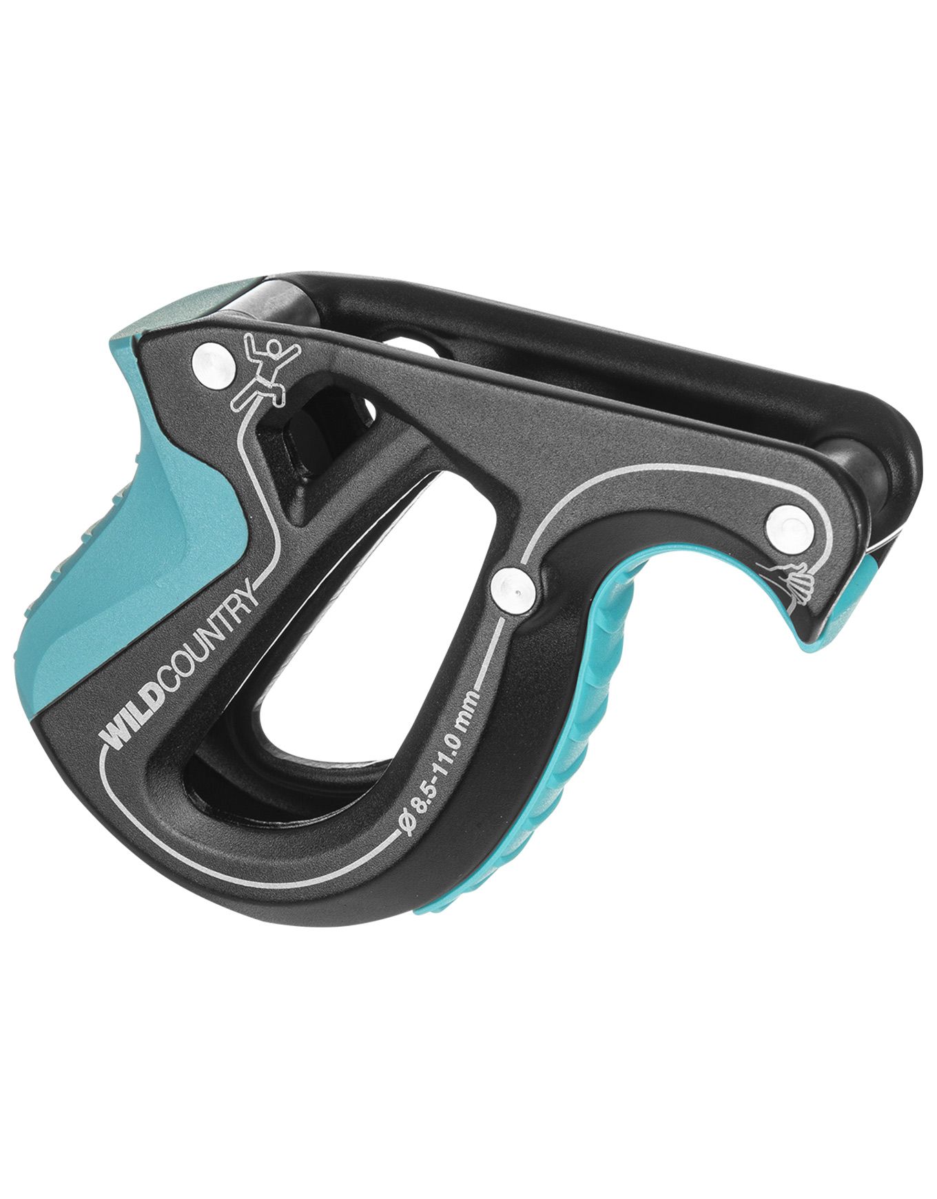 Movement Belay Device Black Turquoise + Wild Country