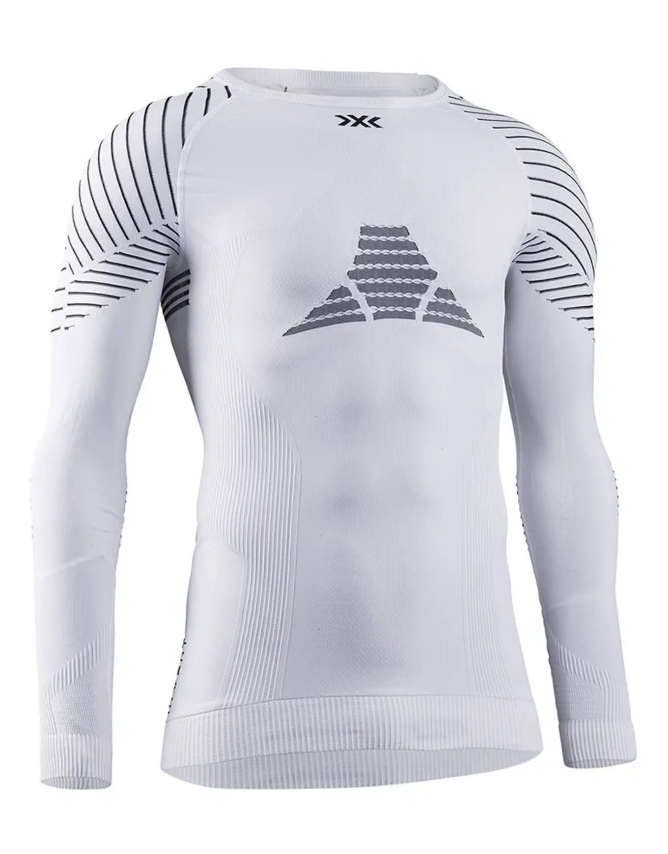 Invent 4.0 Round Neck Ls M White/Black + X-Bionic