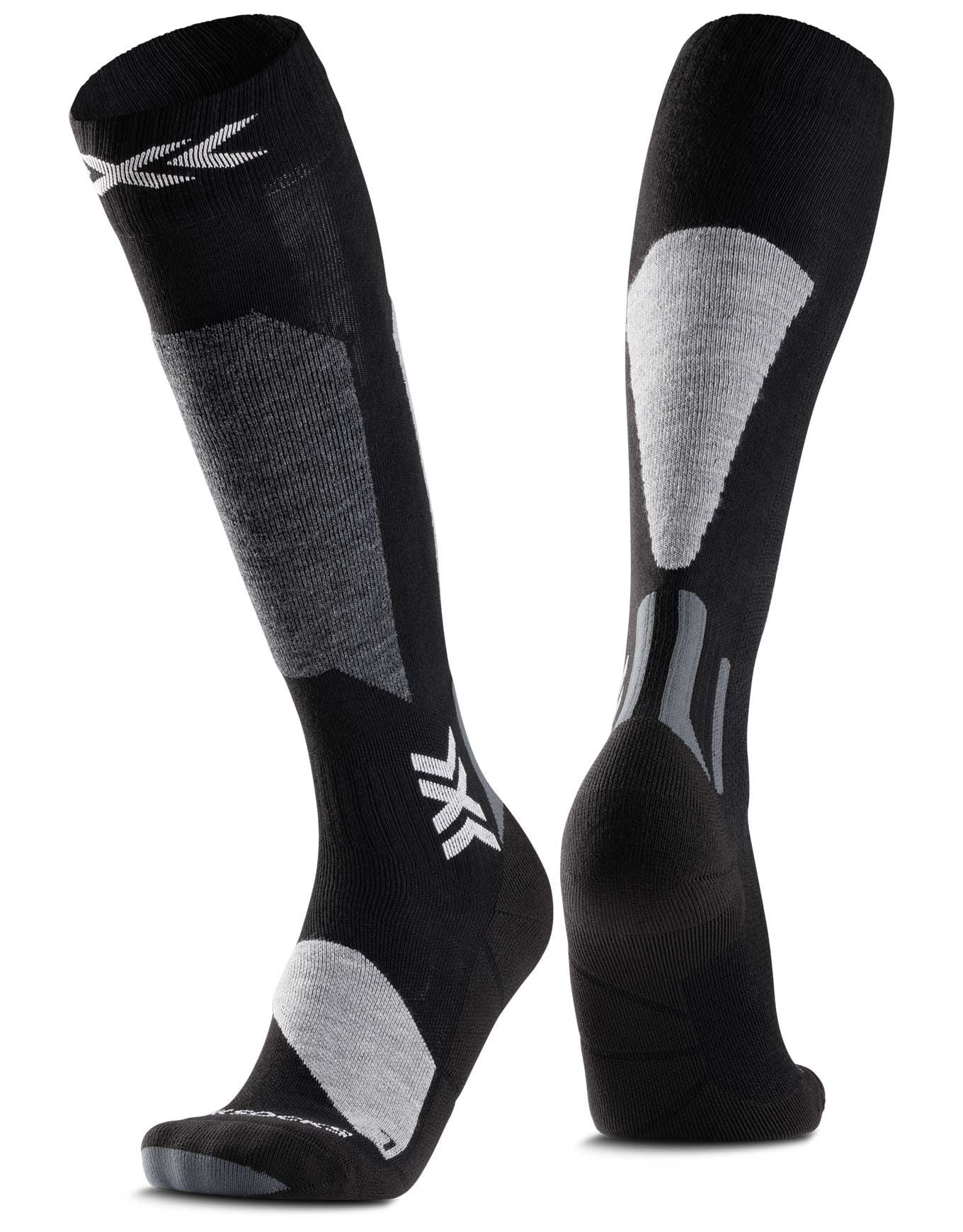 X-SOCKS SKI DISCOVER MERINO OTC SEAL GREY/LIGHT SAND - Chaussette de ski X-SOCKS SKI DISCOVER MERINO OTC SEAL GREY/LIGHT SAND - Chaussette de ski