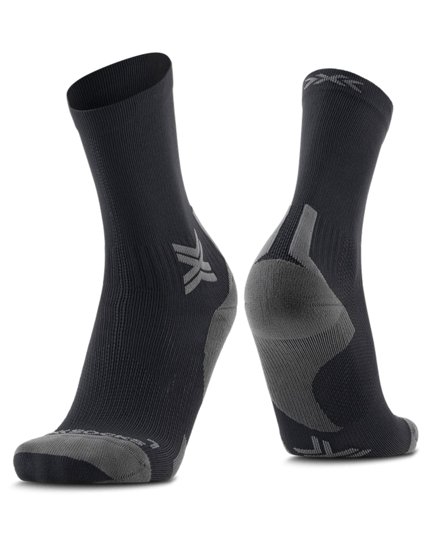 Run Discover Crew Black/Charcoal + X-Socks