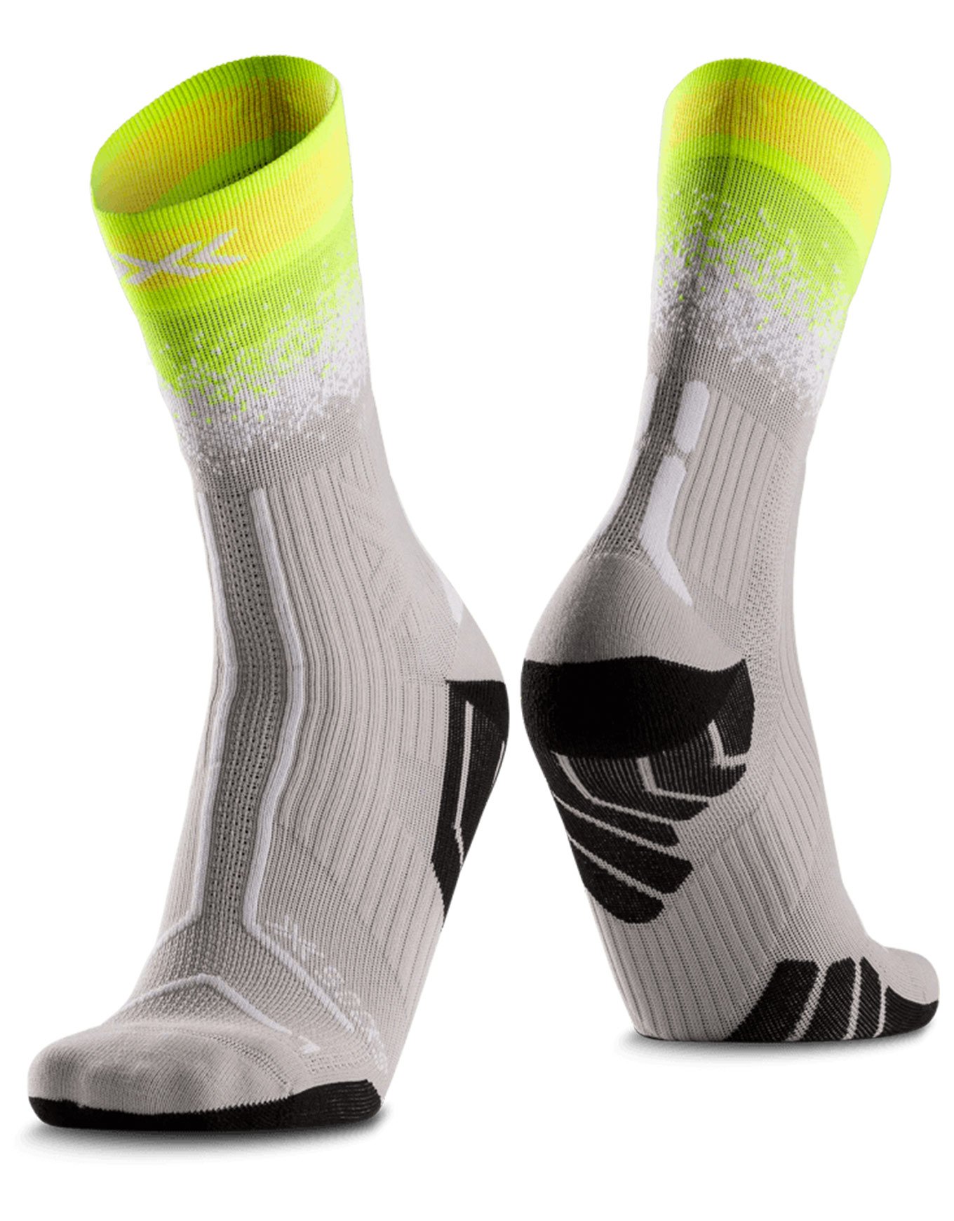 Trailrun Terraskin Perform Crew Fluo Yellow/White/Silver Grey + X-Socks