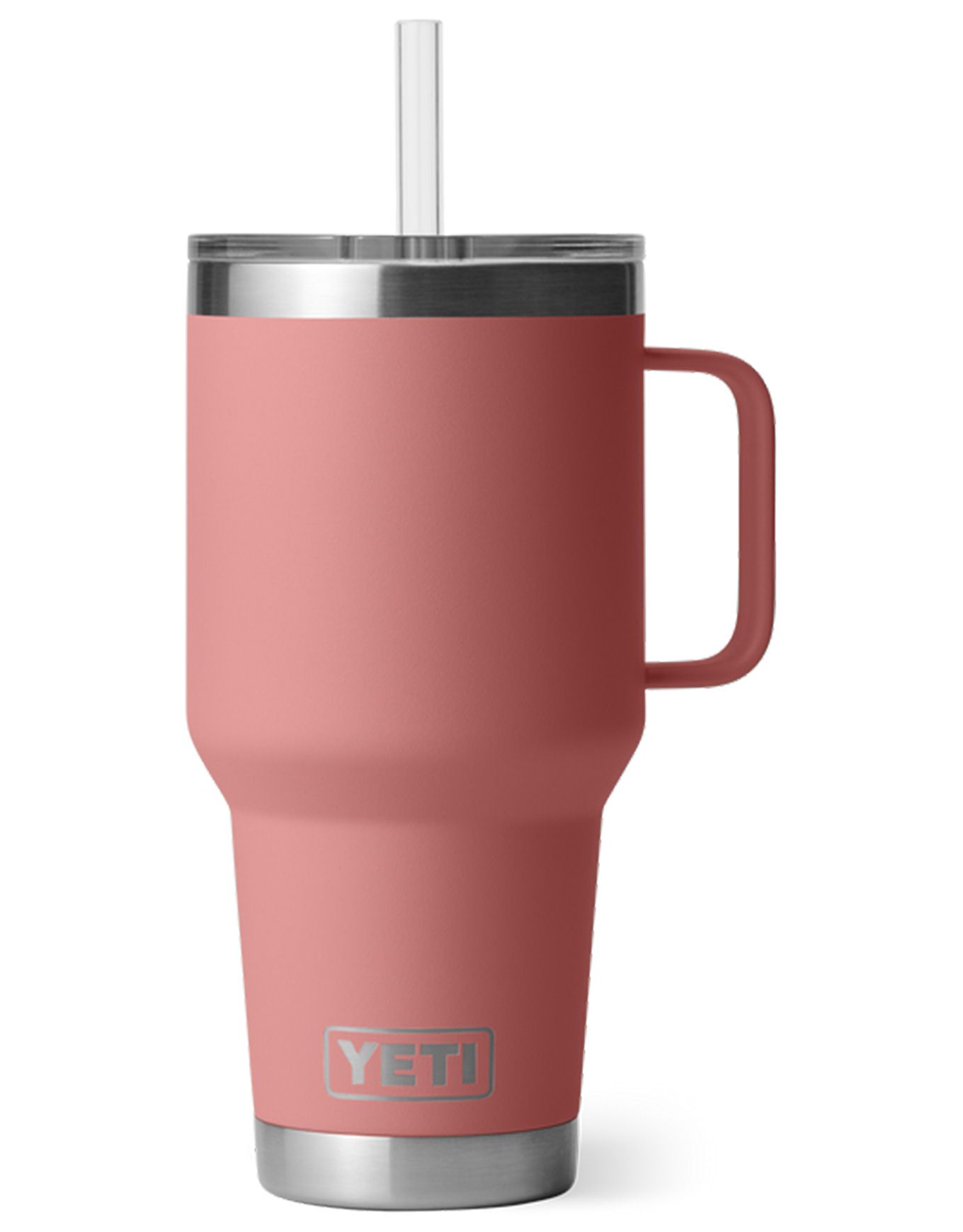Rambler 35 Oz Straw Mug 2.0 Sandstone Pink + Yeti