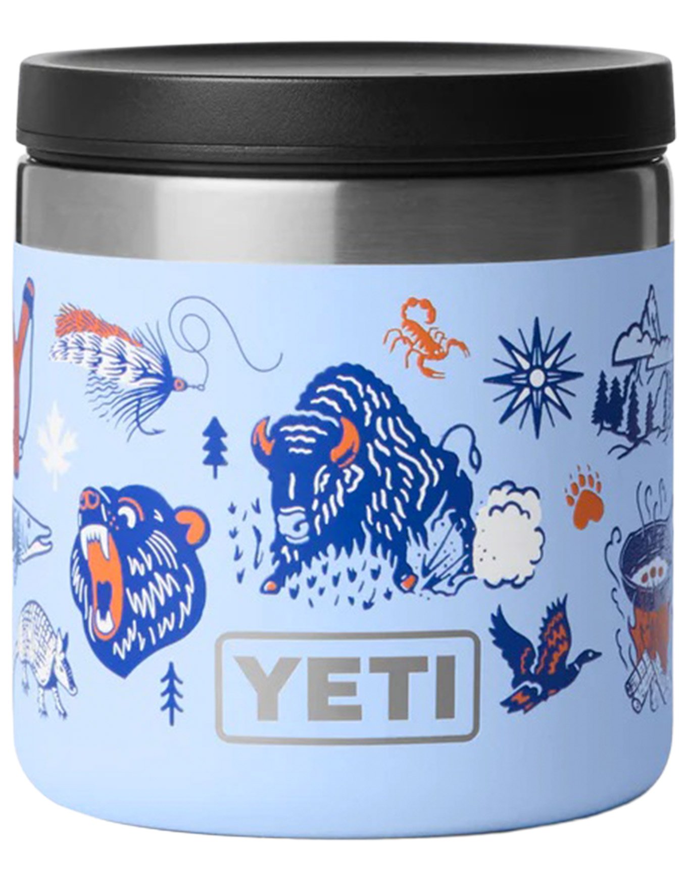 Rambler 8 oz Food Jar Big Sky Summer Camp + Yeti