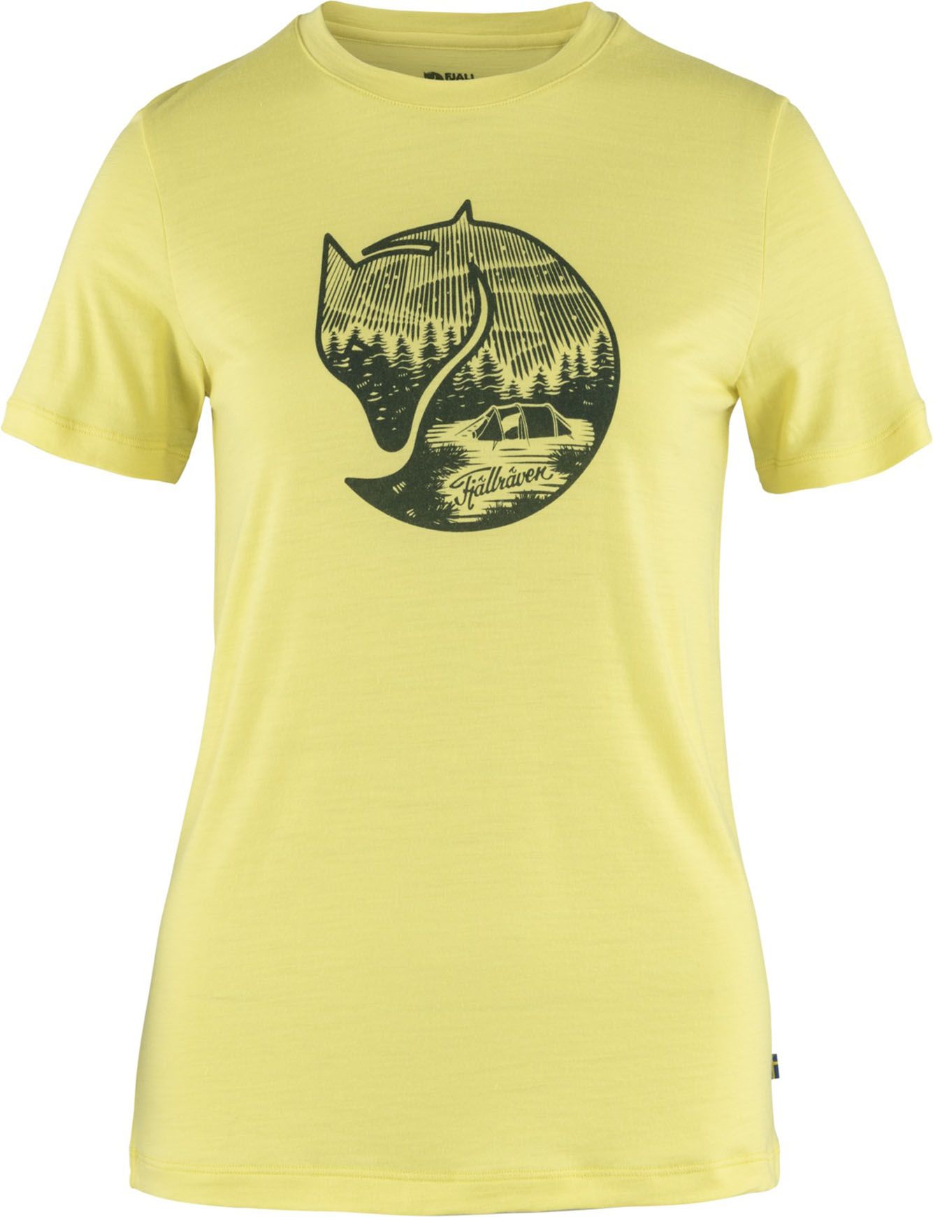 Abisko Wool Fox SS W Lemon Yellow + Fjällräven