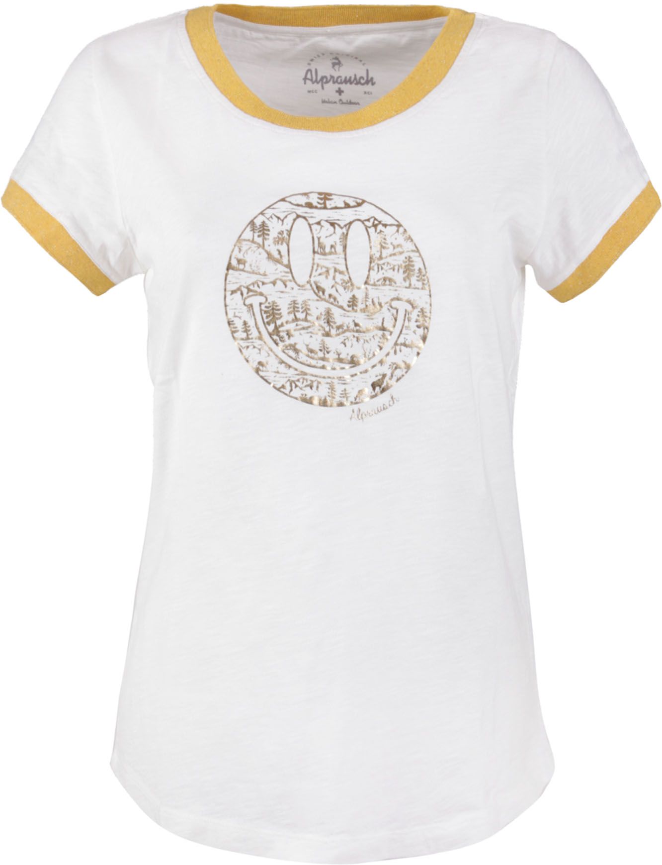 Alpsmiley T-Shirt Snowwhite + Alprausch