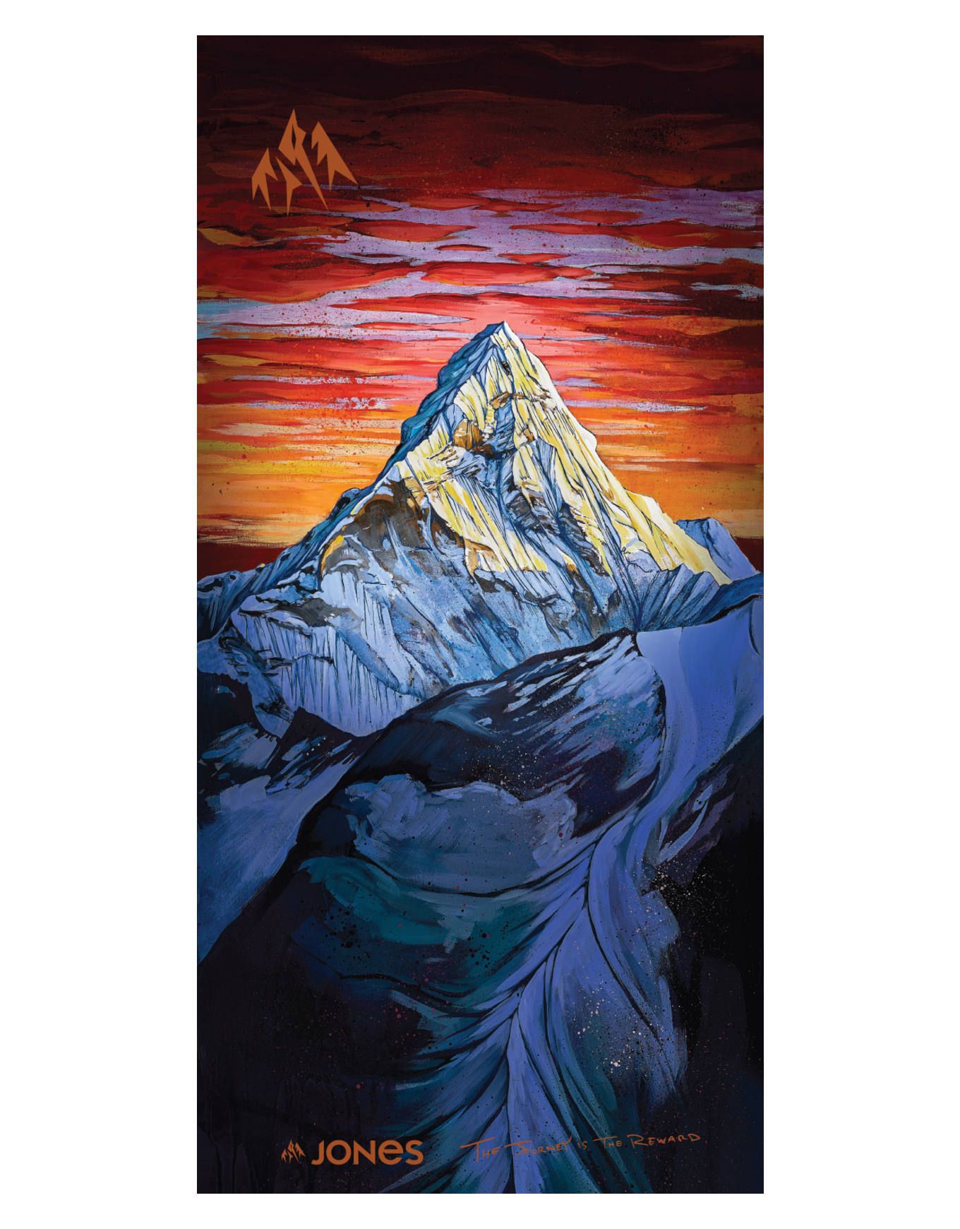 Ama Dablam Neckwarmer Red + Jones Snowboards