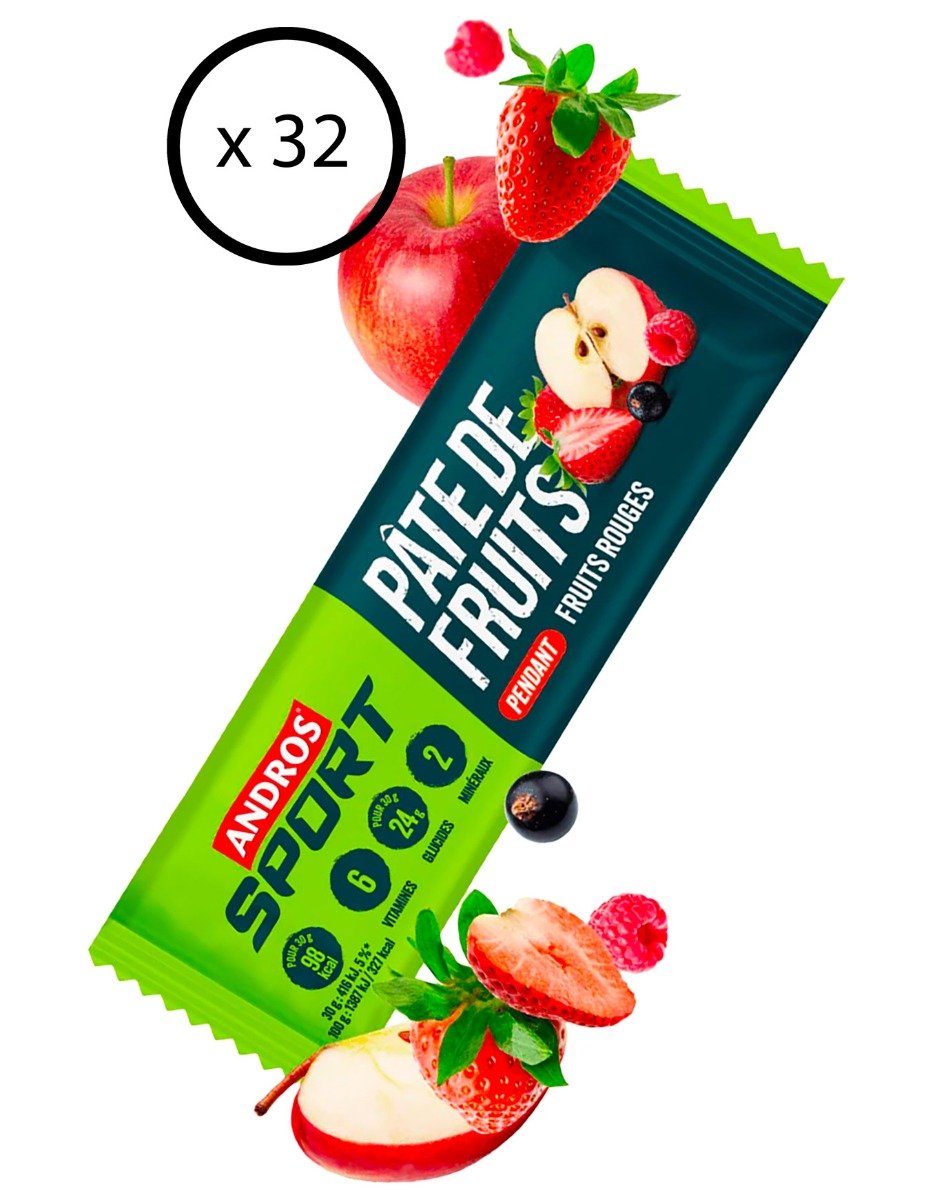 Pack Pâte de Fruits Fruits Rouges (x32) + Andros Sport