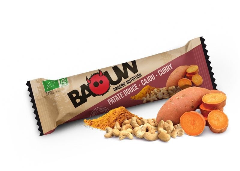 Barre bio 25g Baouw Patate Douce-Cajou-Curry + Baouw
