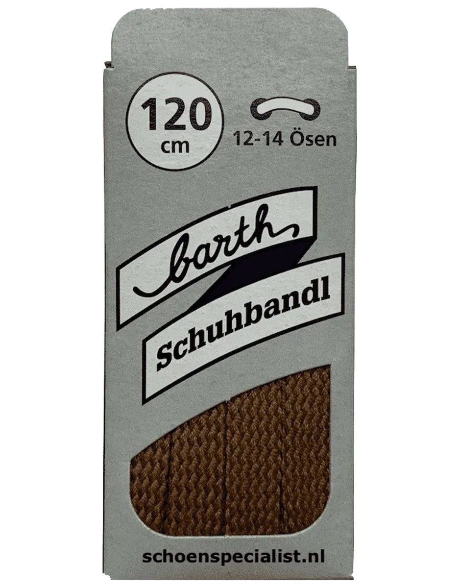 Lacets Plats Marron Clair + Barth