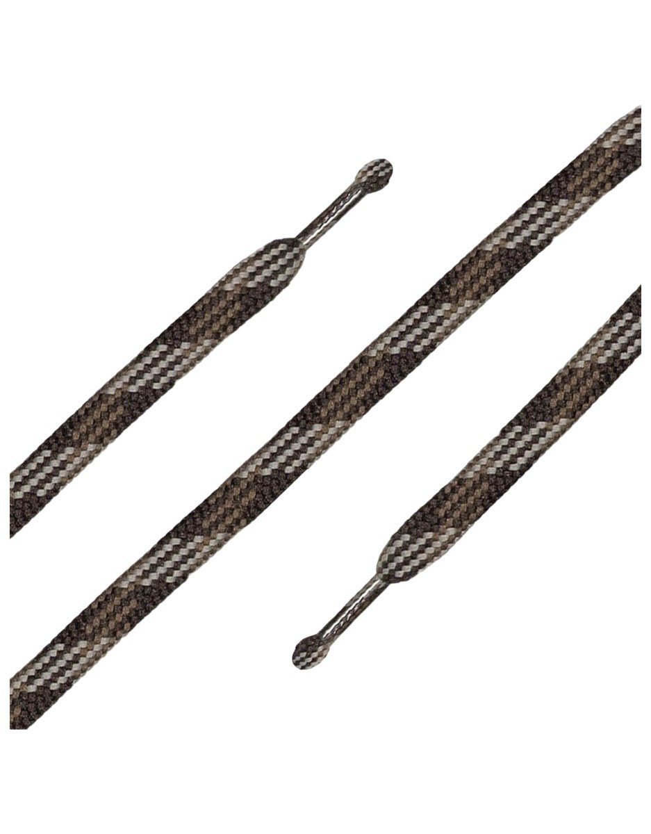 Lacets Plats Gris/Taupe + Barth