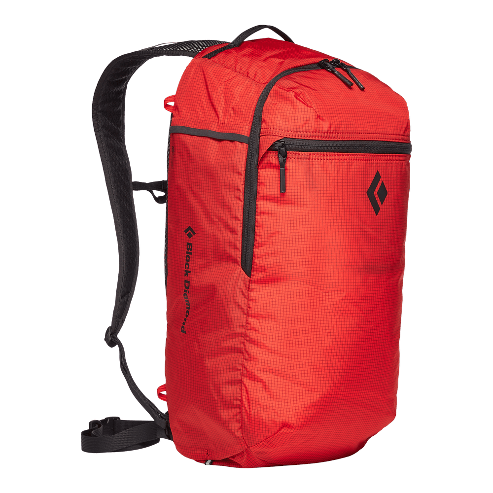 Sac à Dos De Randonnée Black Diamond Trail Zip 18 L – Unisexe, Couleur Kingfisher – Avec Porte-bâtons Et Poche Pour Lampe Frontale