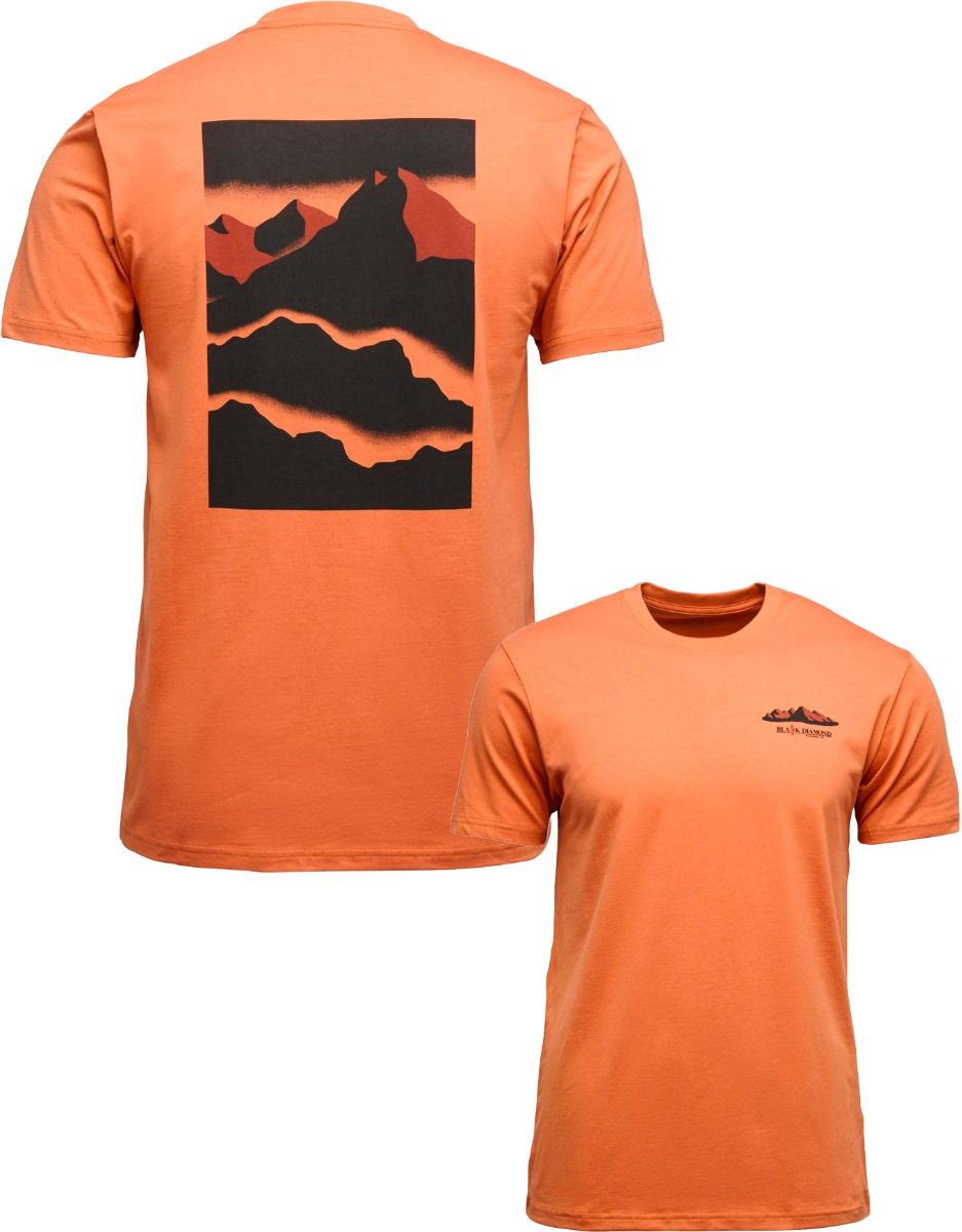 M Mountainscape SS Tee Moab Brown + Black Diamond