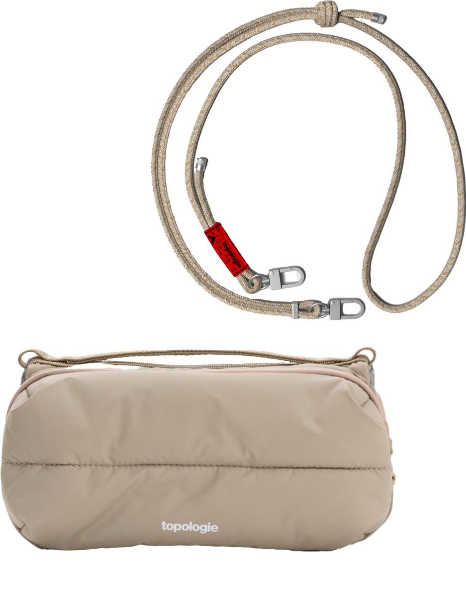 Pack Bottle Sacoche Medium Taupe Puffer + Topologie