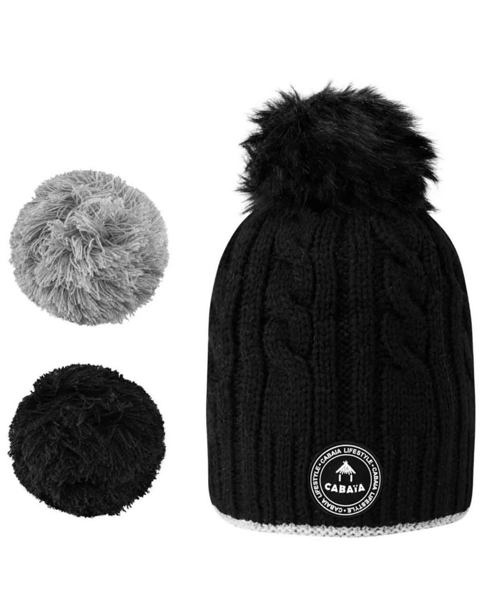 Creamy Gin Beanie Black + Cabaïa