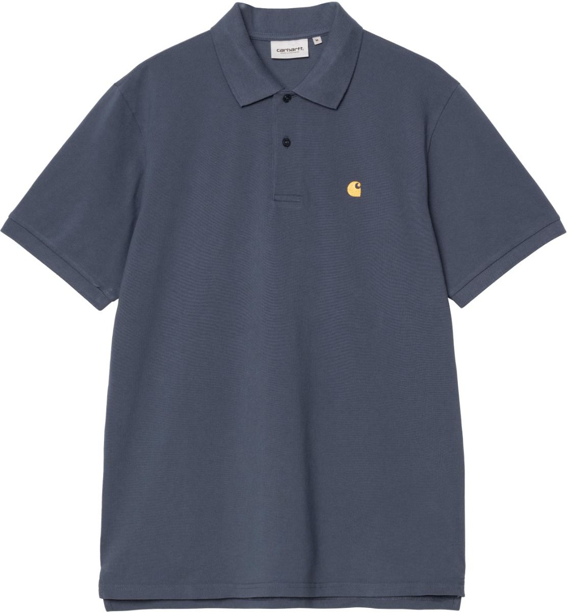 S/S Chase Pique Polo Dusky Blue / Gold + Carhartt WIP