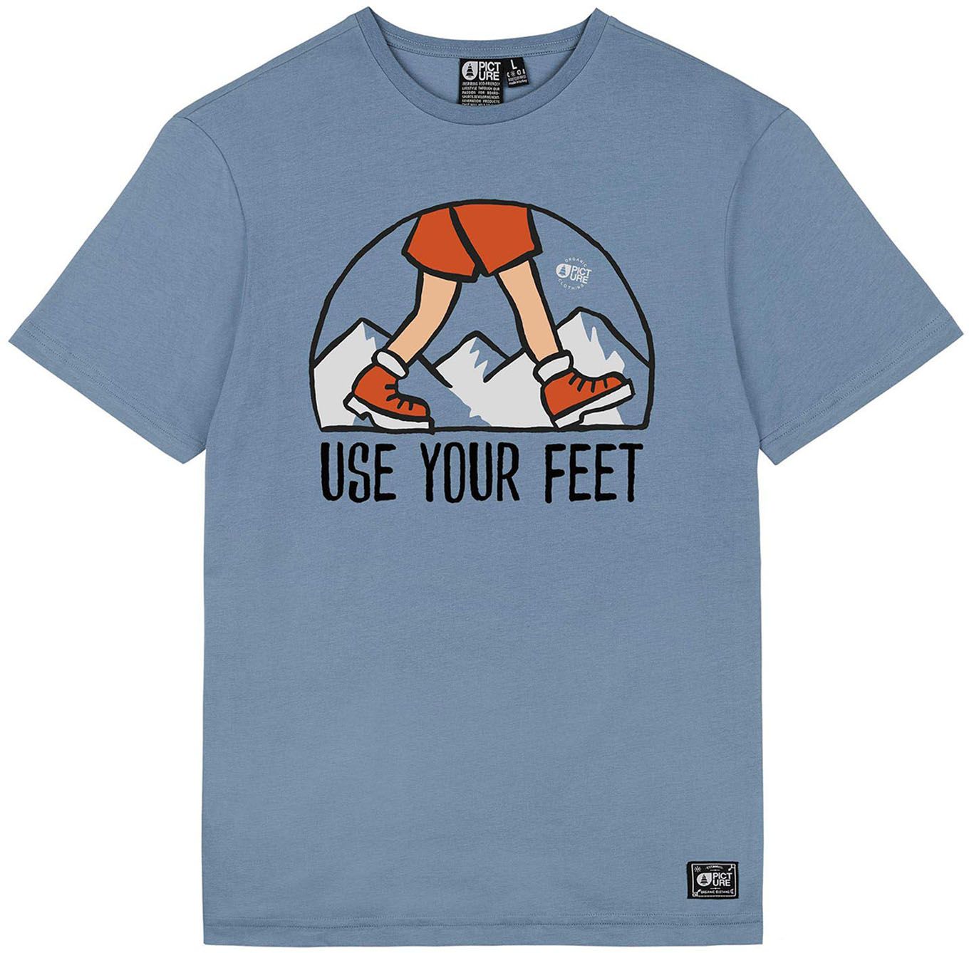Cc Walk Tee Mirage Blue + Picture Organic Clothing