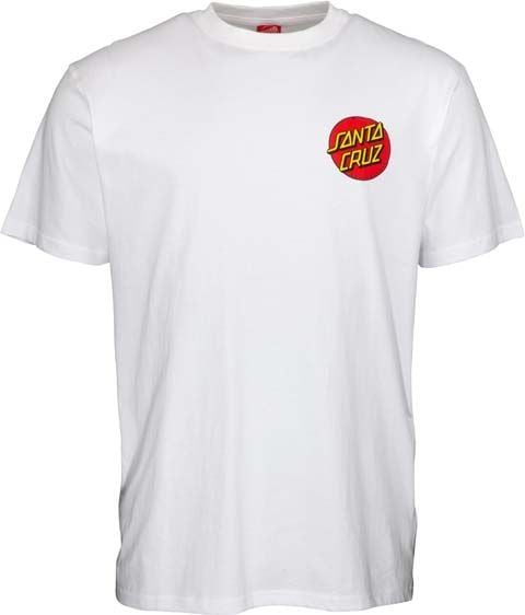 Classic Dot Chest T-Shirt White + Santa Cruz