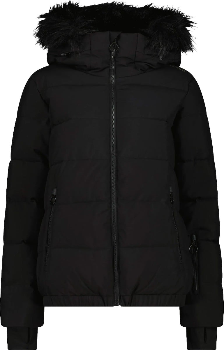 Woman Jacket Fix Hood Nero + CMP