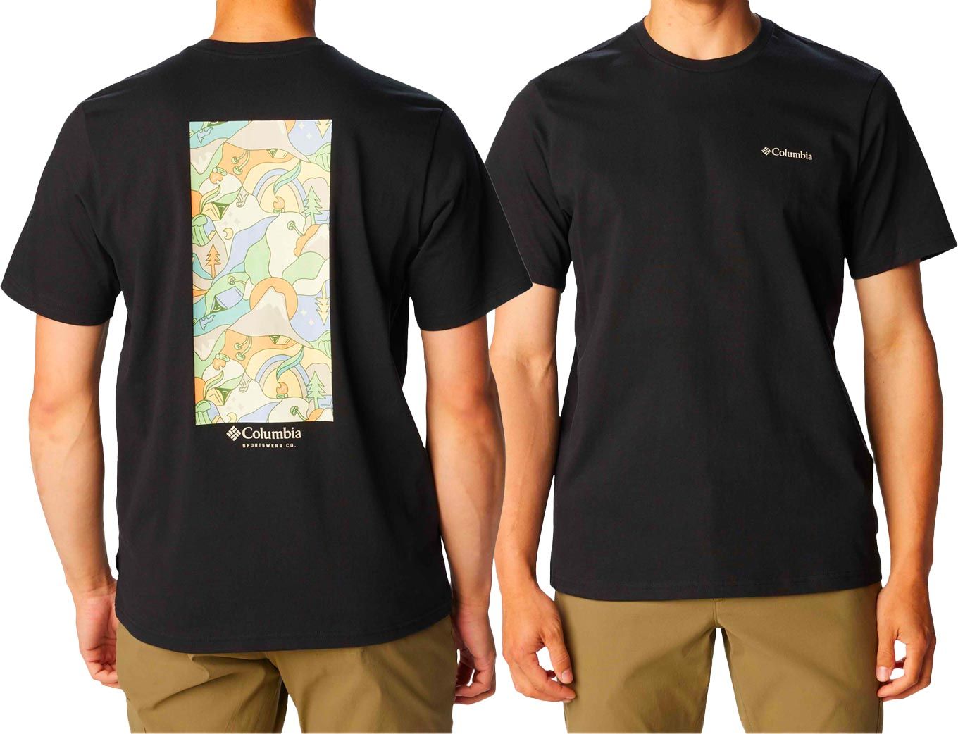 Explorers Canyon Back SS Black Epicamp Graphic + Columbia