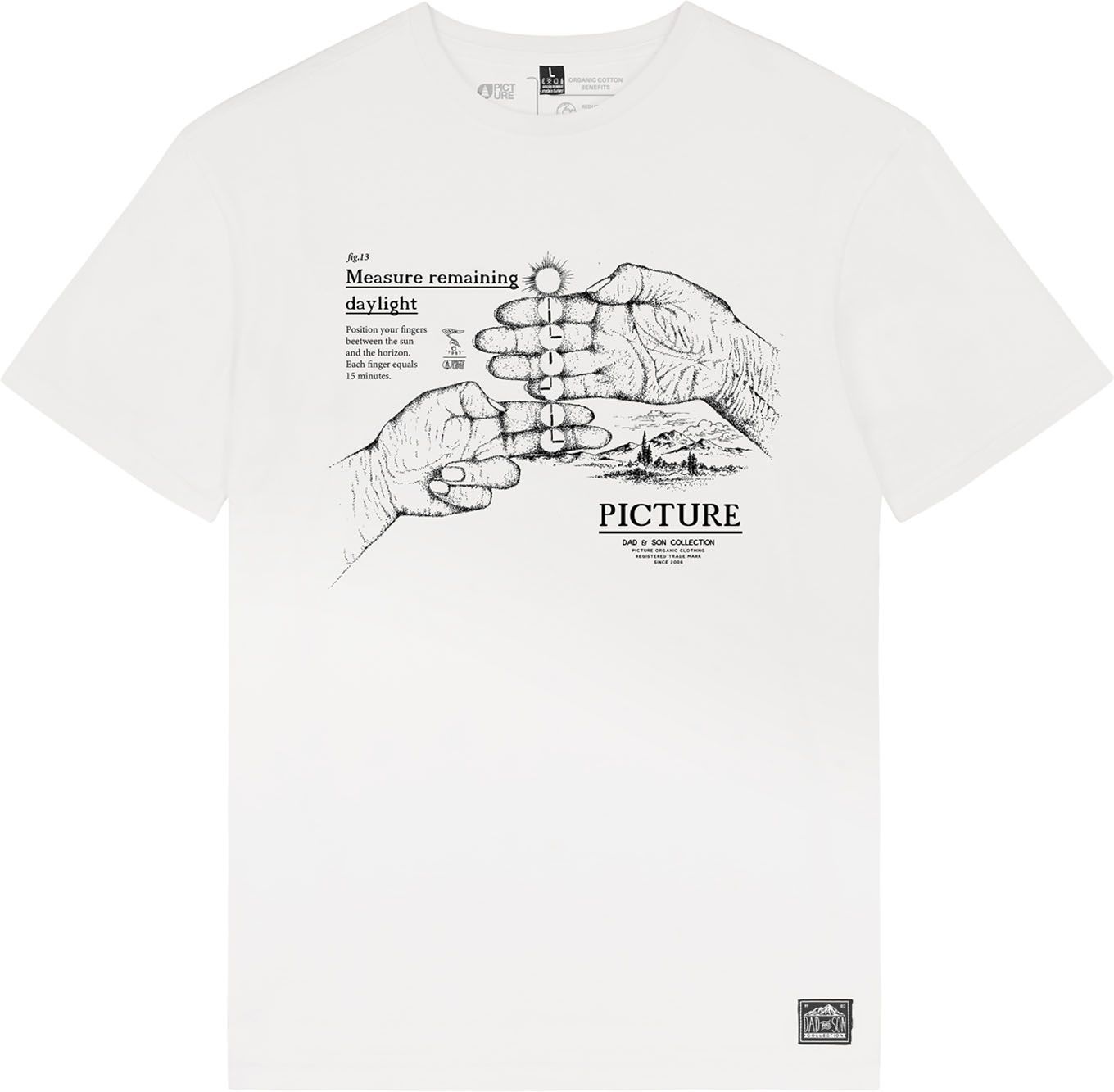 D&S Thilyad Tee Natural White + Picture Organic Clothing