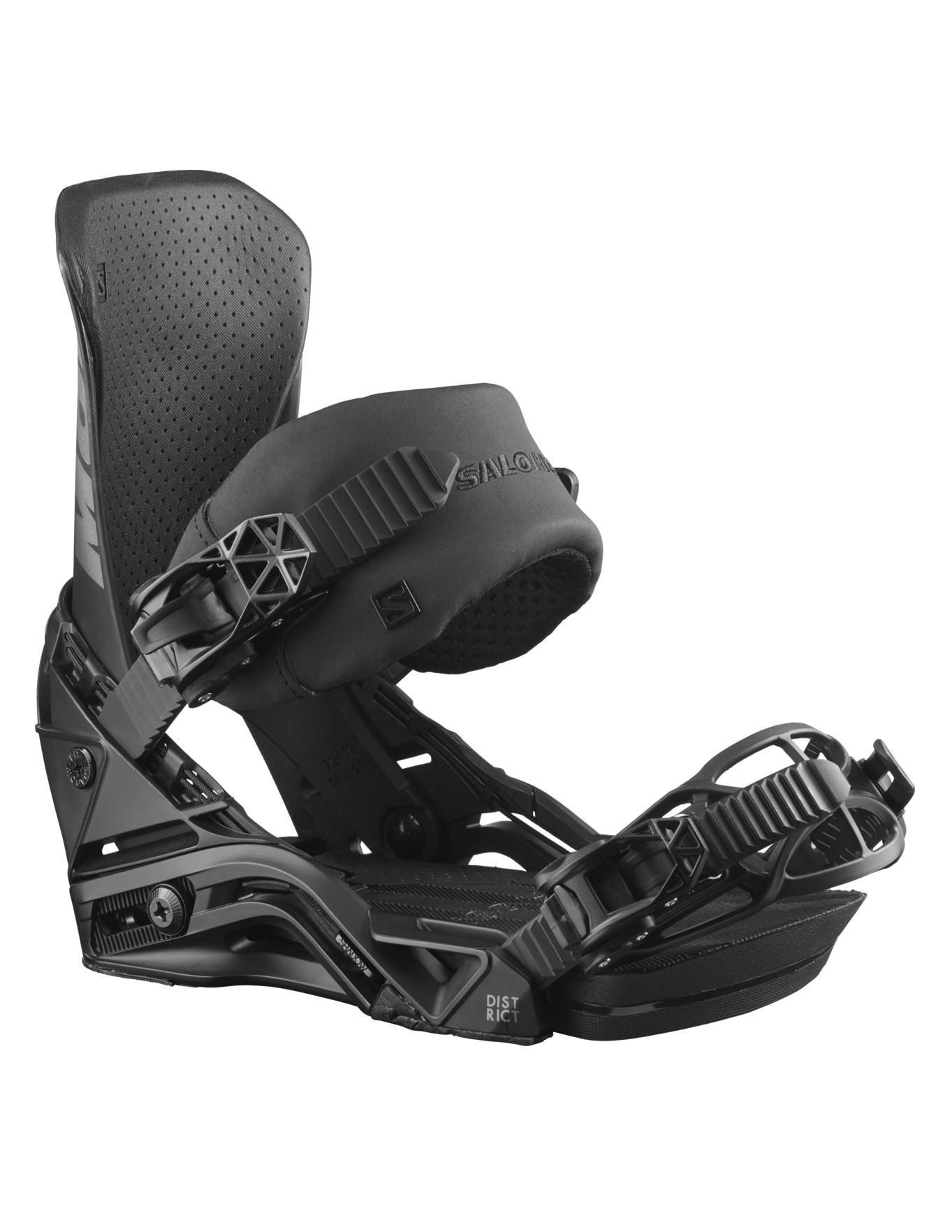 Salomon Snowboard District Black Snowboard bindings : Snowleader