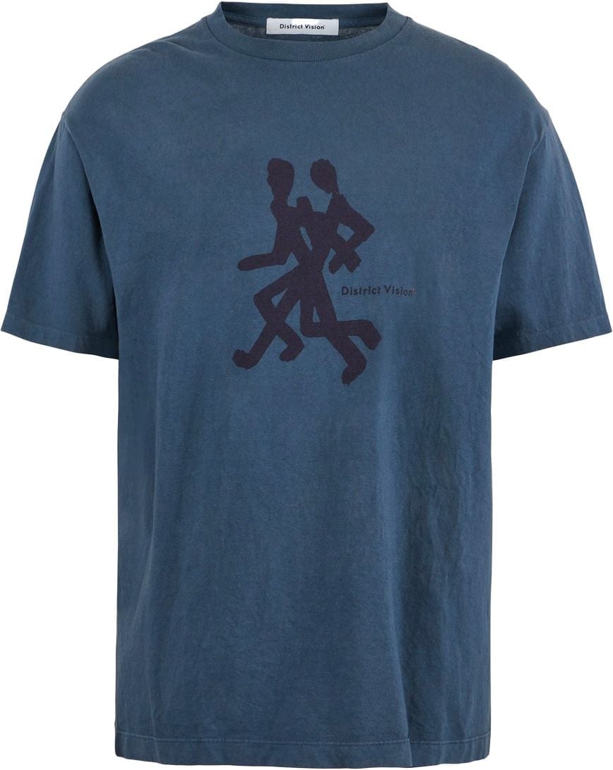Runners Warm California Cotton Tee Blue + District Vision