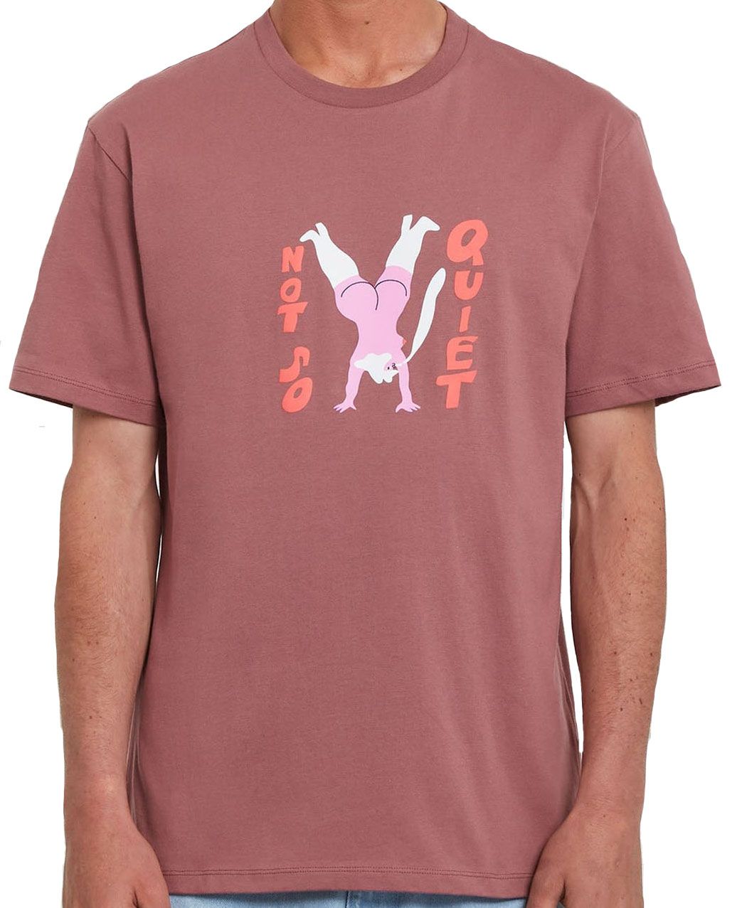 Egle Zvirblyte Fa SS Tee M Rose Brown + Volcom