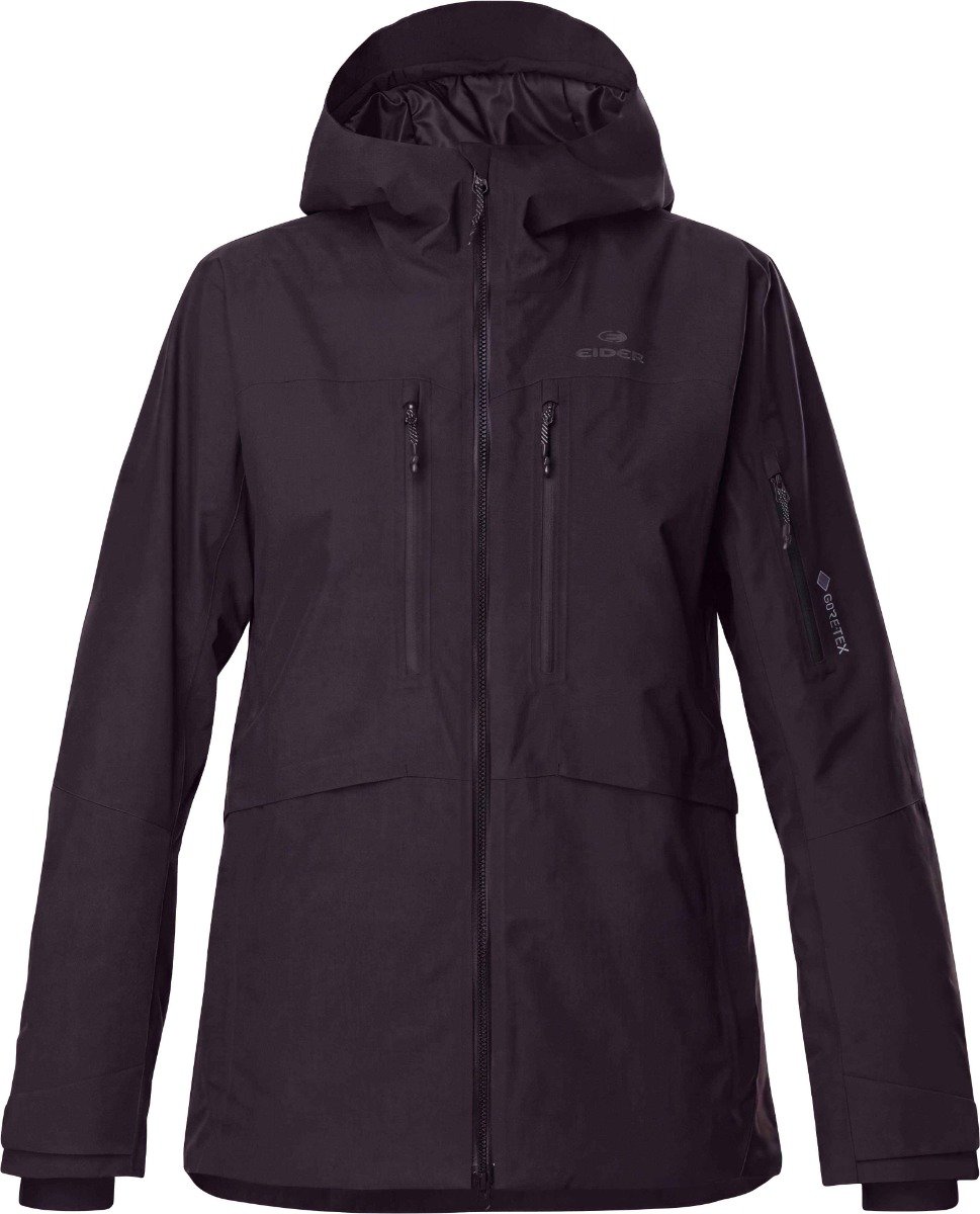 W Ayas Gore Tex Insulated Jkt Black + Eider
