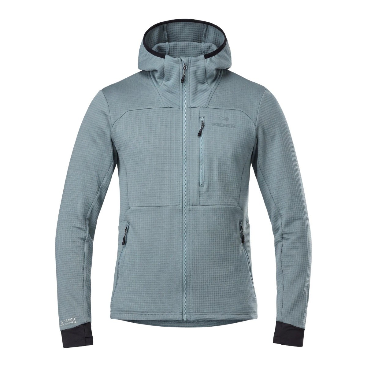 M Thorens Polartec Powergrid Fleece Hoodie Abyss + Eider