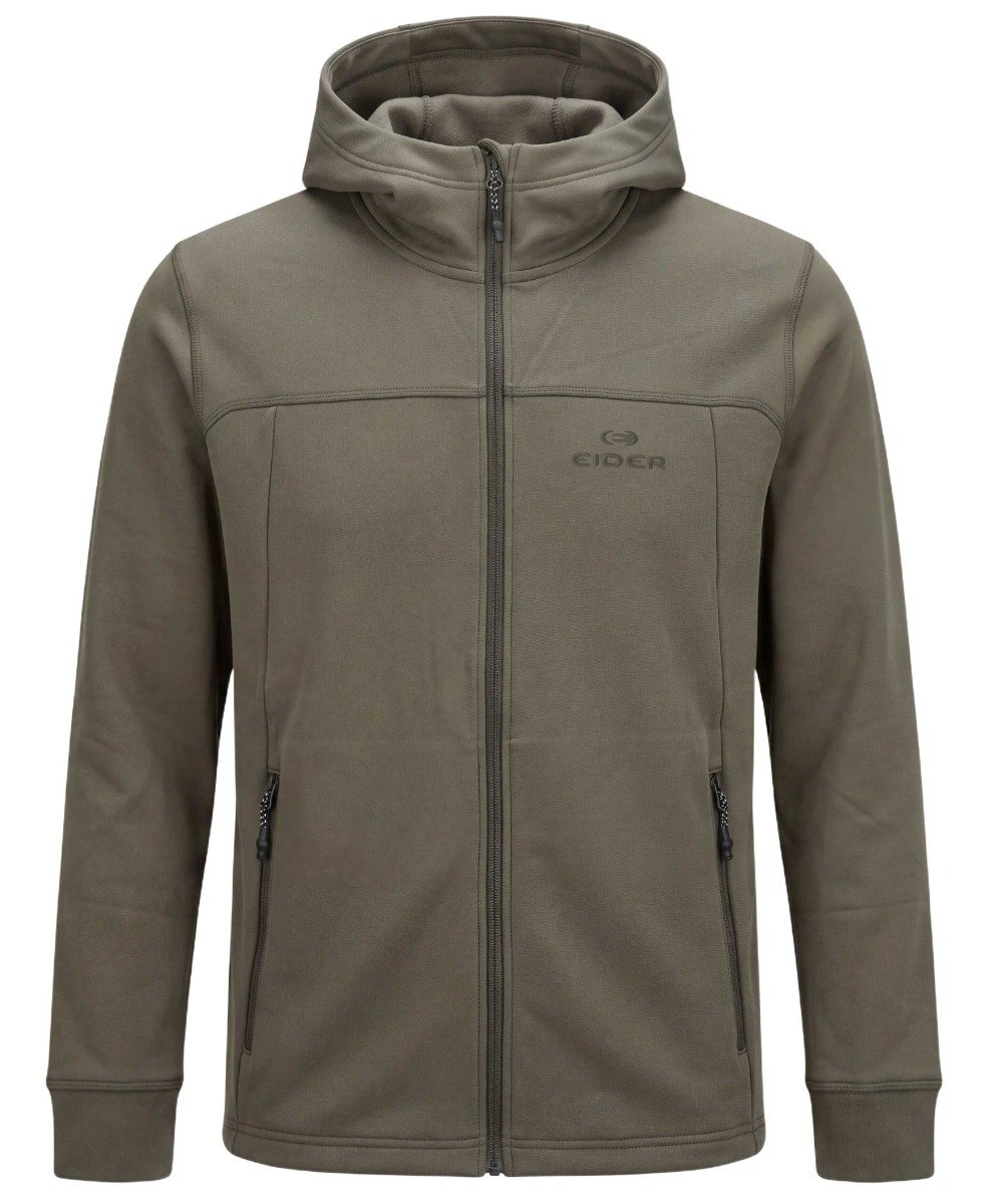 M Bellacha Fleece Hoodie Khaki + Eider