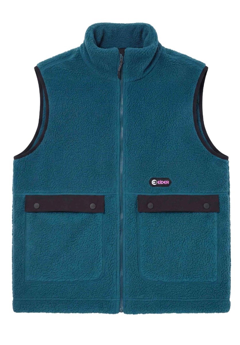 Roselend Vintage Fleece Vest Vintage Blue + Eider