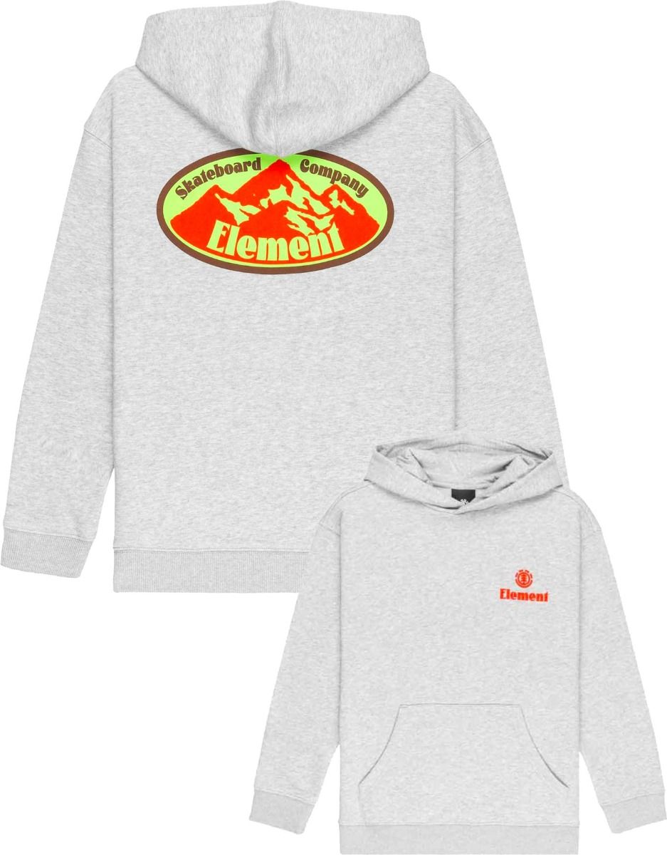 Epic Hooded Sweatshirt Youth Mid Grey Heather + Element