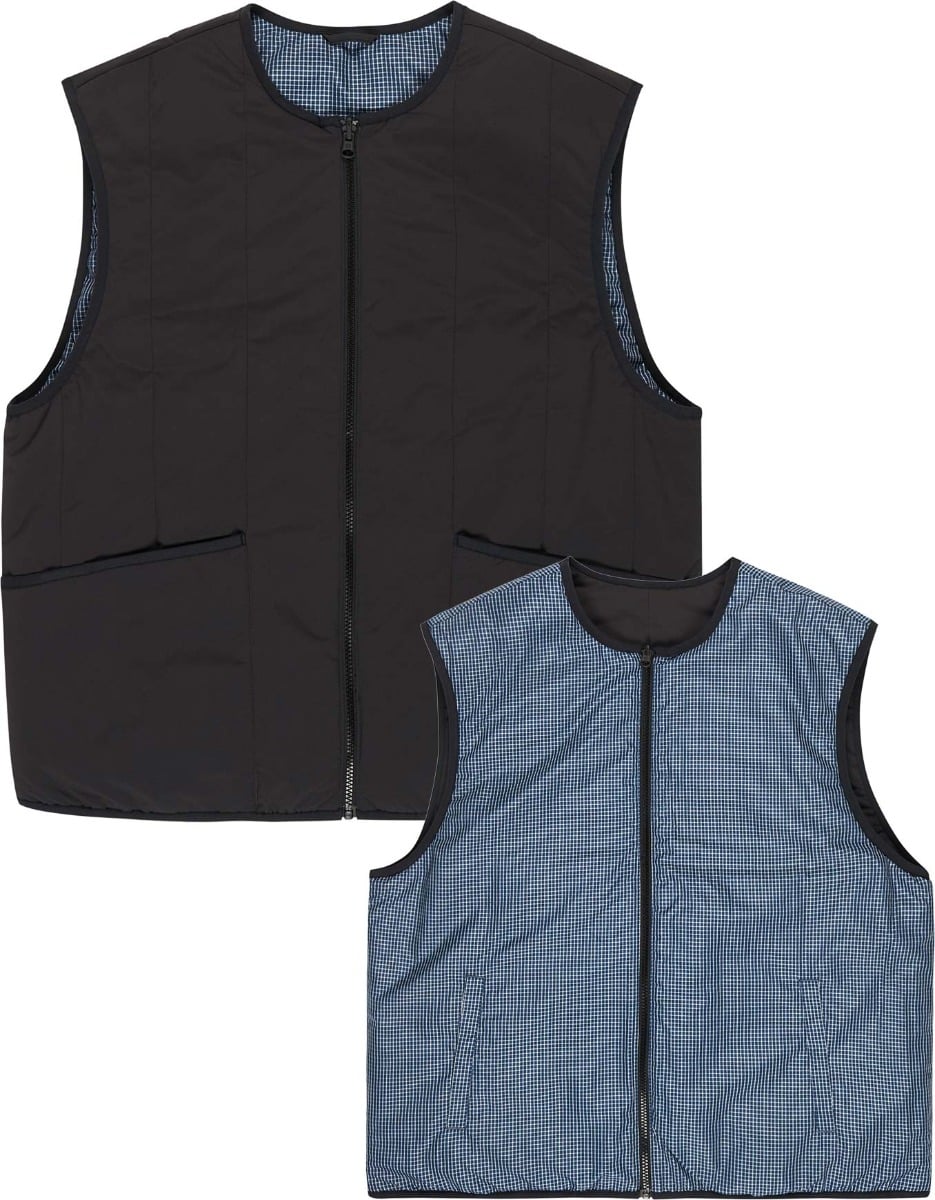 Yates Lt Reversible Vest Gingham Checks + Element