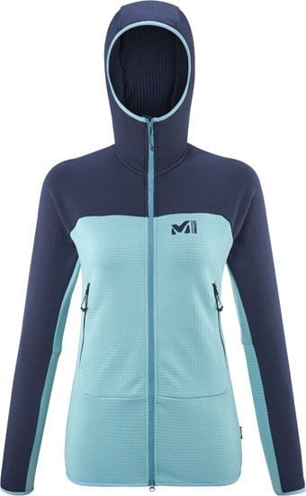 Fusion Grid Hoodie W Porcelain/Saphir + Millet