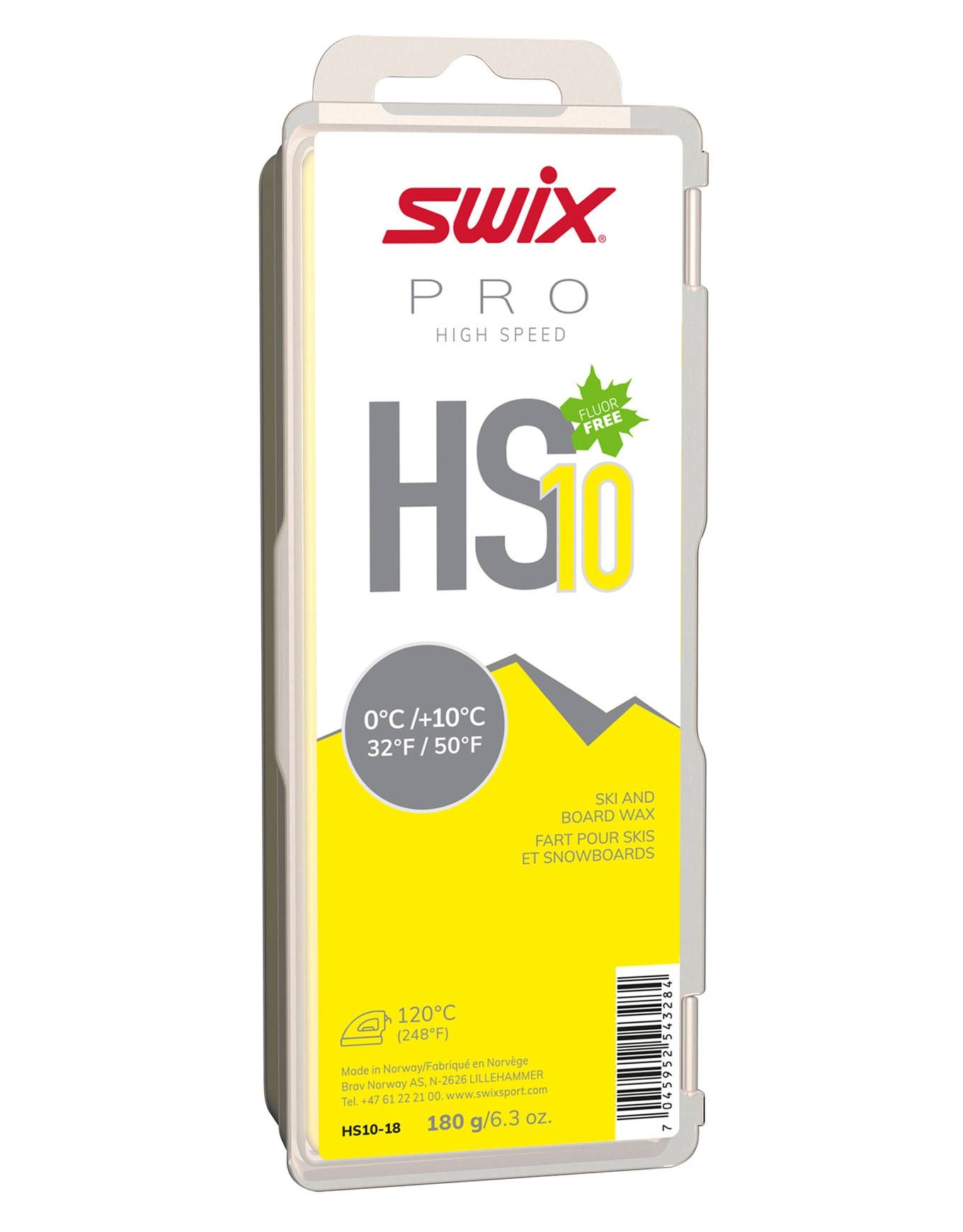 HS10 Yellow 0°C/+10°C 180g + Swix