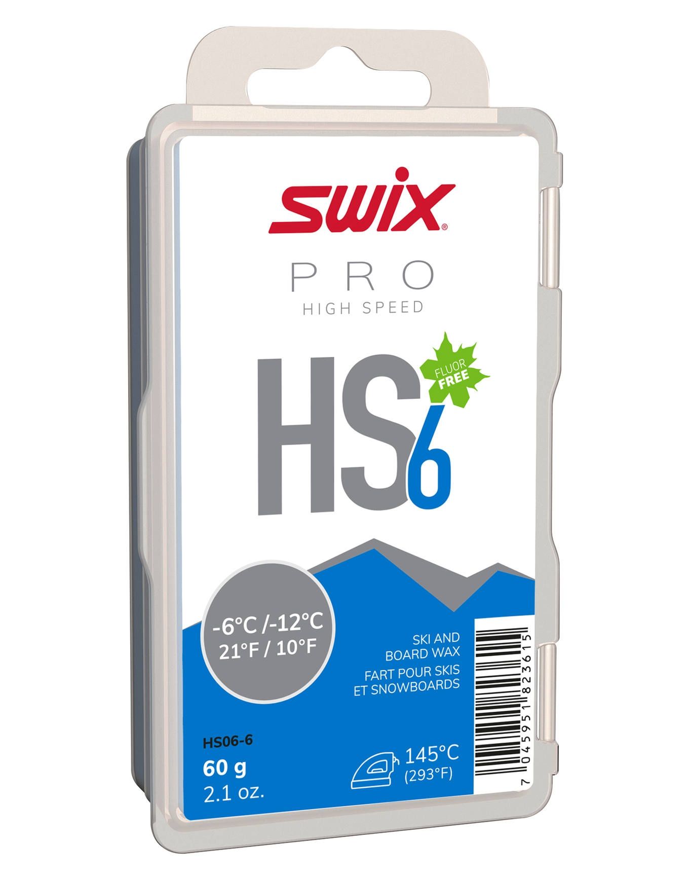 HS6 Blue, -6°C/-12°C, 60g + Swix