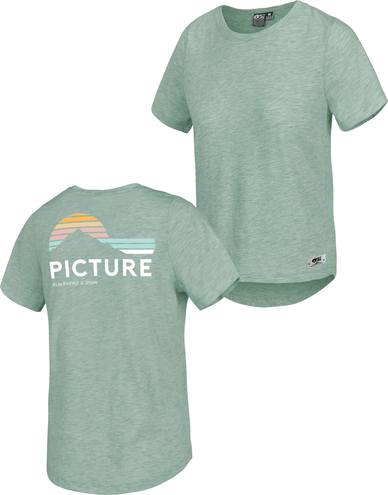 Jojo Tee Gum Green Melange + Picture Organic Clothing