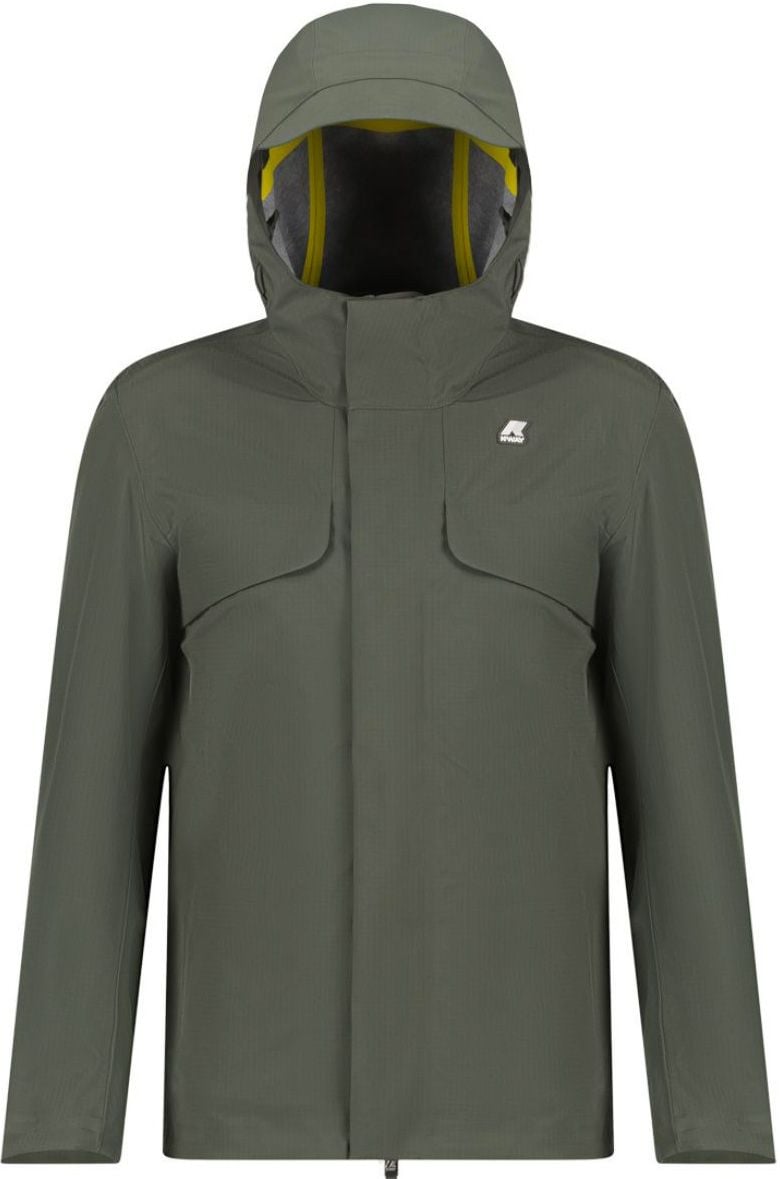 Jadel Bonded Ripstop Jersey Green Blackish + K-Way