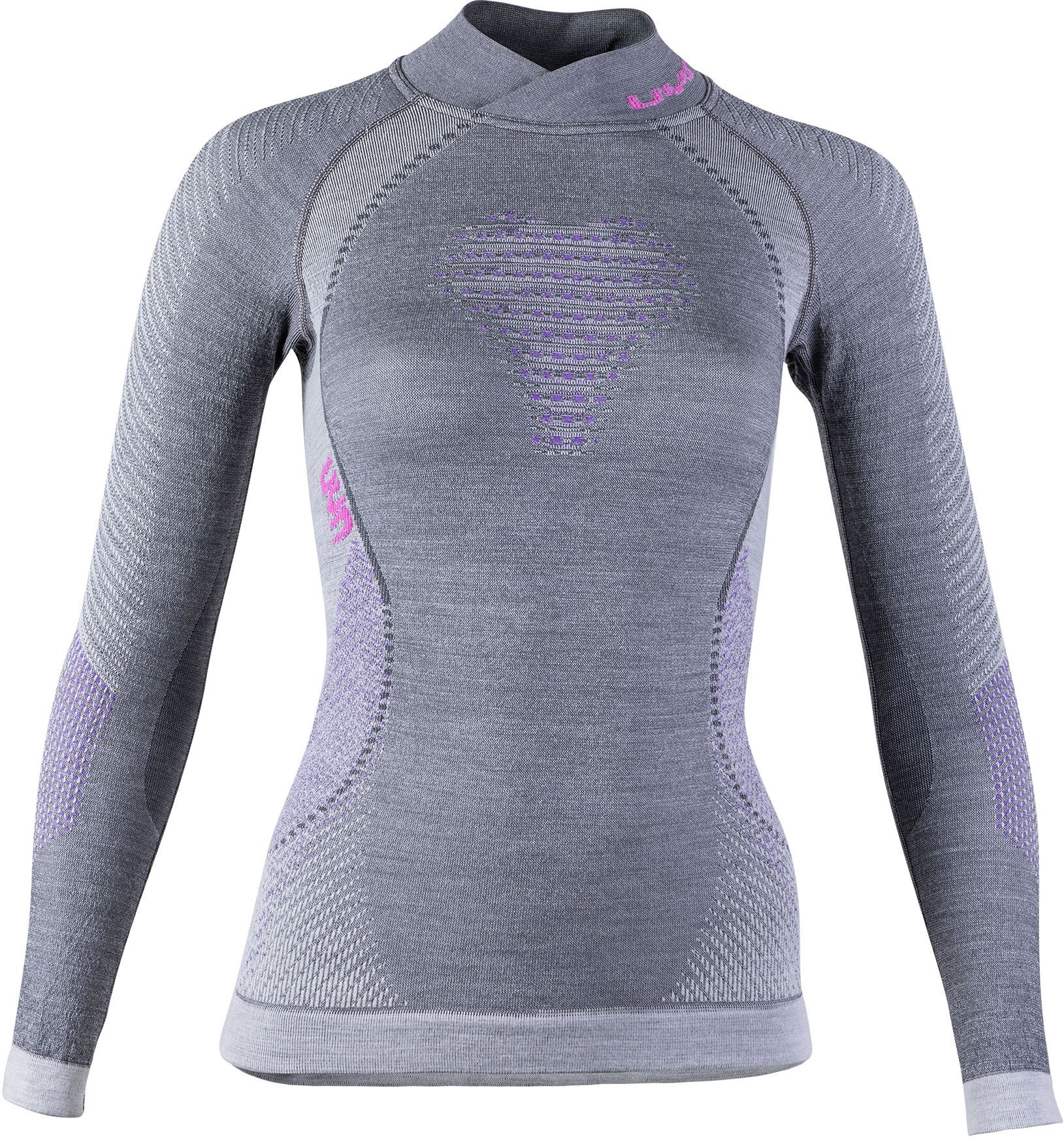 Lady Fusyon LS Turtle Neck Anthracite/Purple/Pink + Uyn