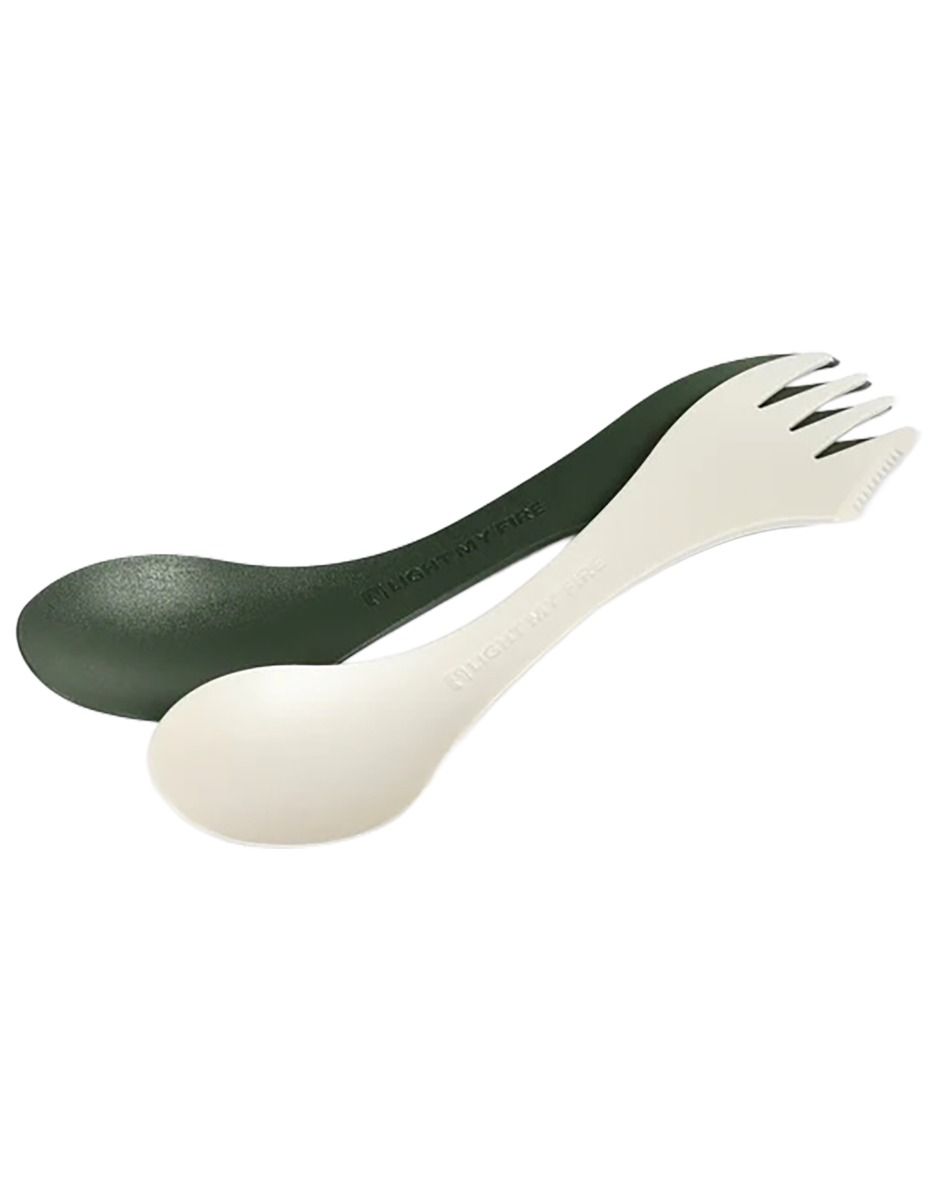 Pack 2 Spork Original Sage Green/Cream + Light My Fire