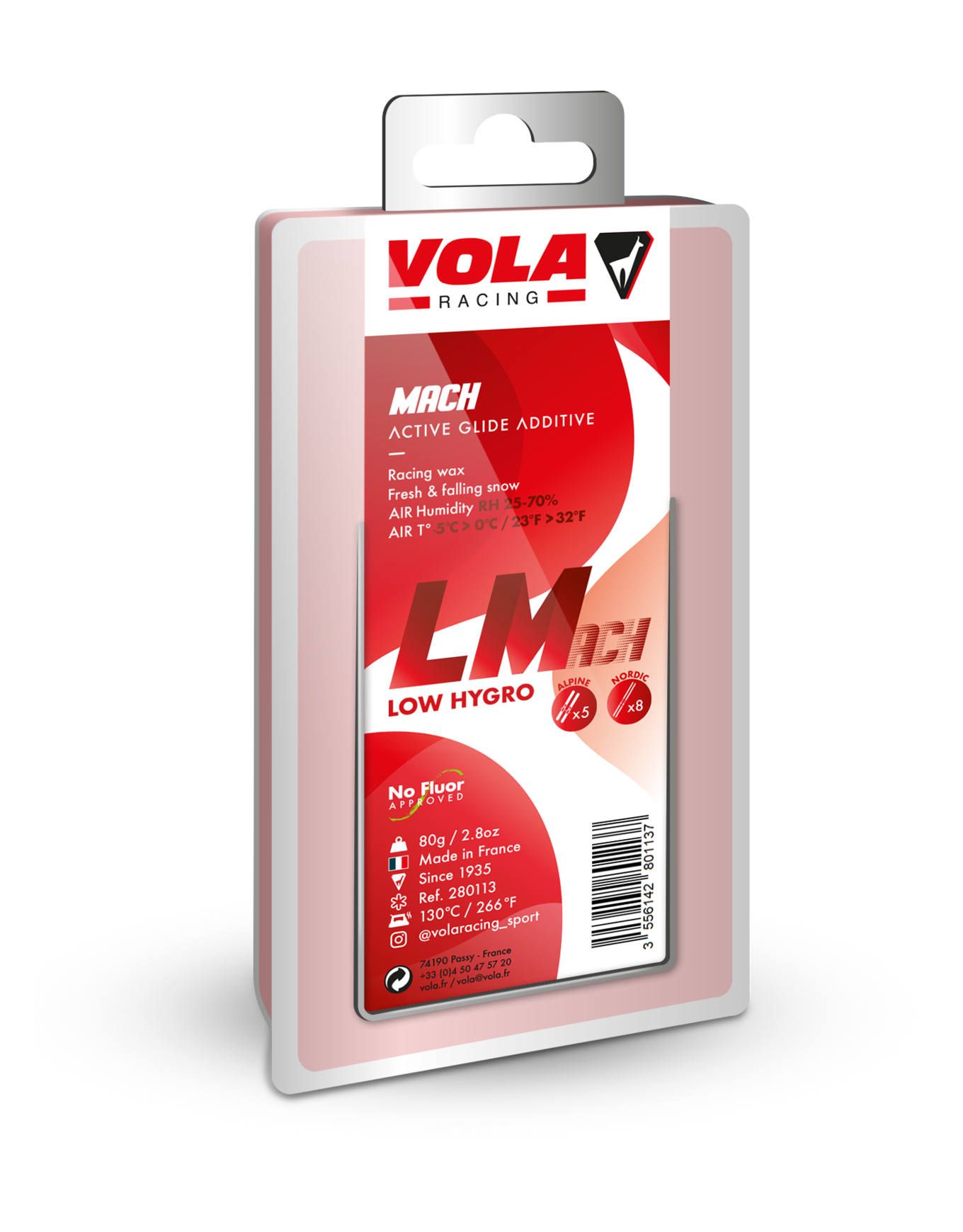 LMrace Red 80g + Vola Racing