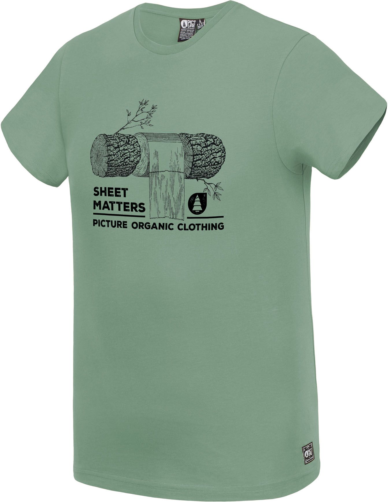 Log Tee Army Green + Picture Organic Clothing
