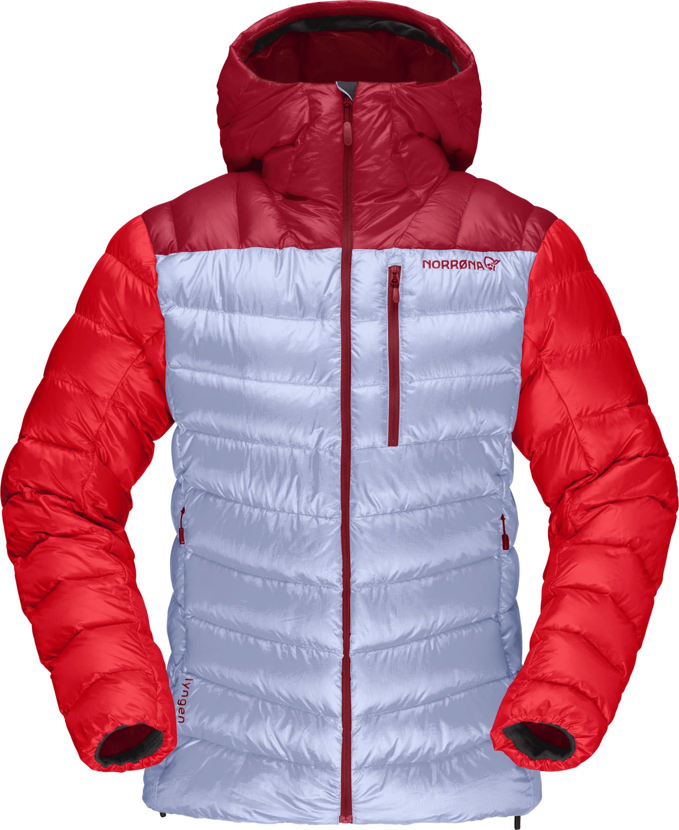 Norrona Lyngen Down850 Hood W Rhubarb/Serenity Women's ski touring