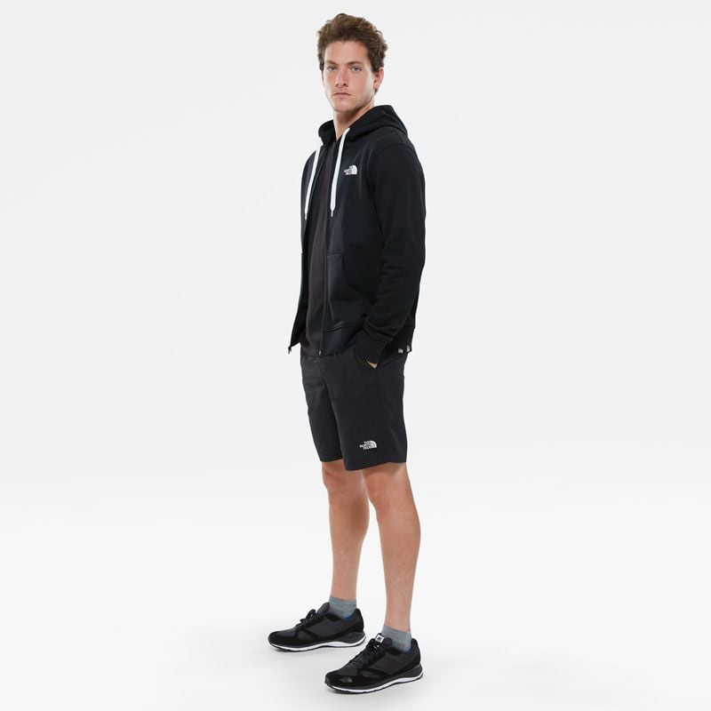 the north face open gate full zip hoodie in black