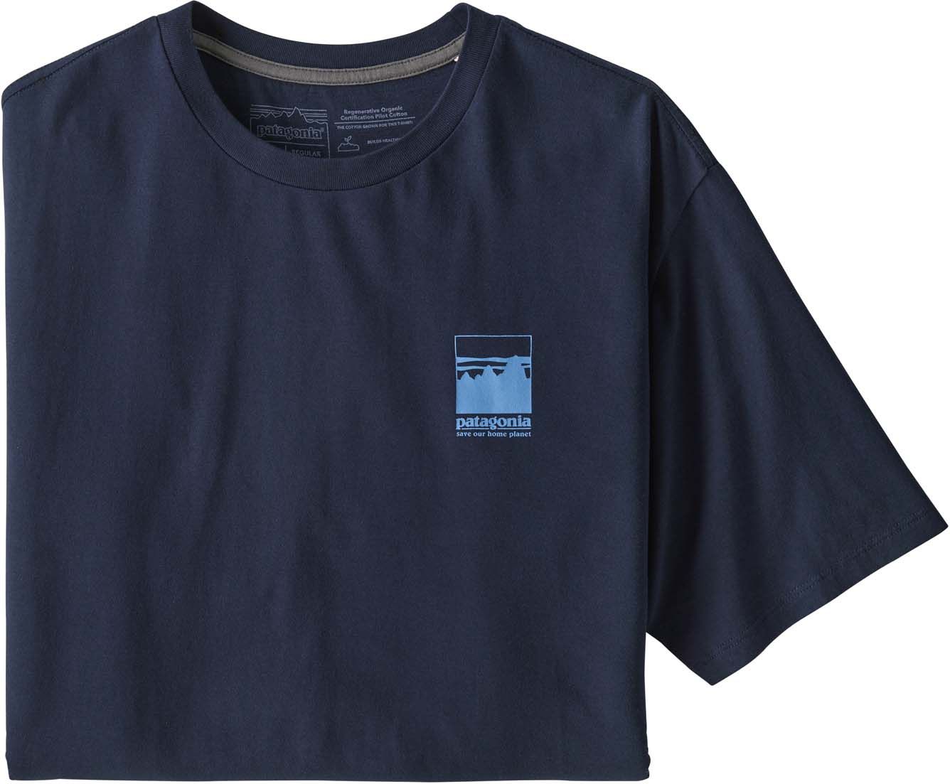 M's Alpine Icon Regenerative Organic Pilot Cotton T-Shirt New Navy + Patagonia